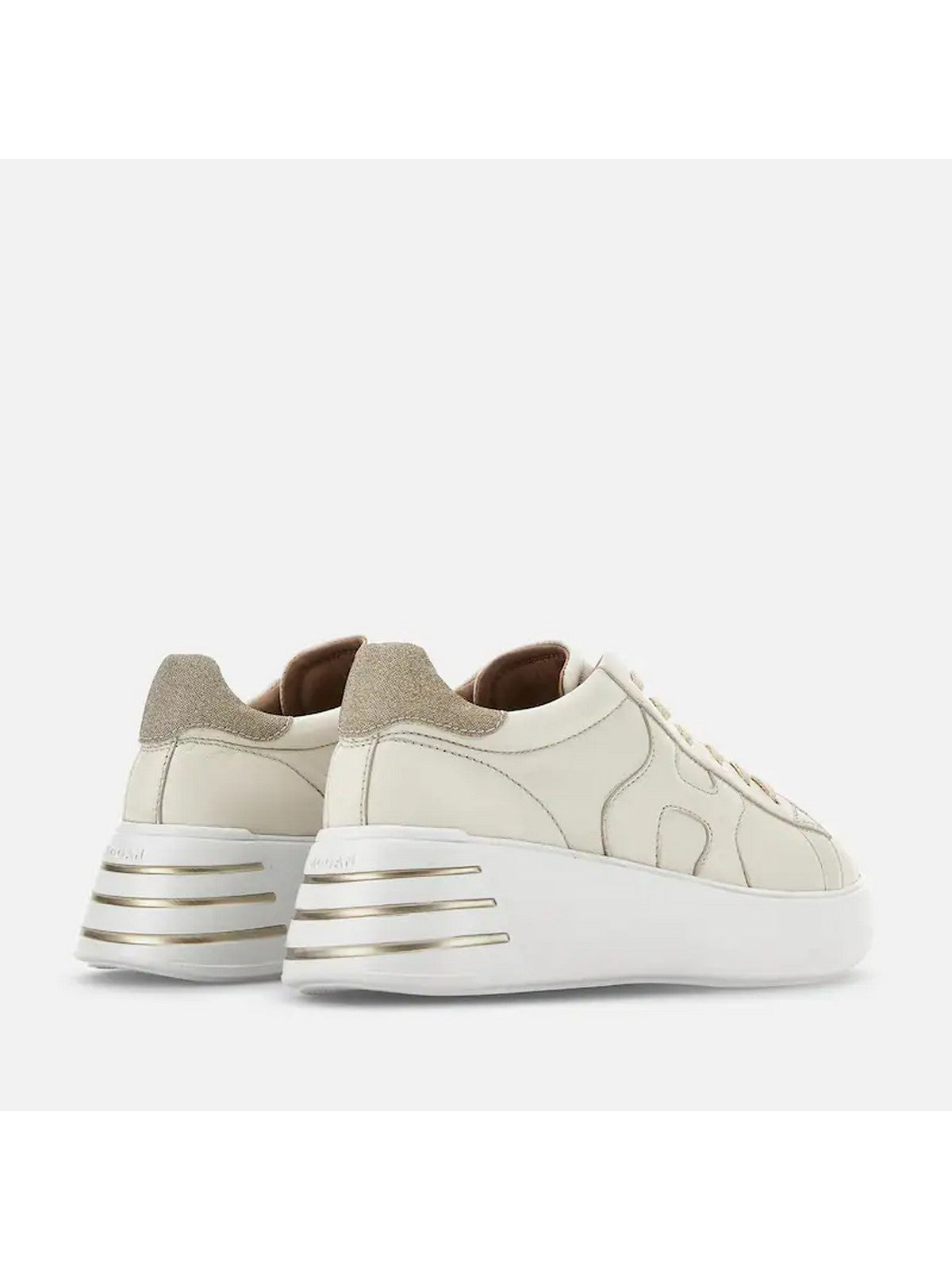 HOGAN Sneaker Donna  HXW5640DN61RCB367T B013(YOGURT)+G210(ORO PALLIDO)