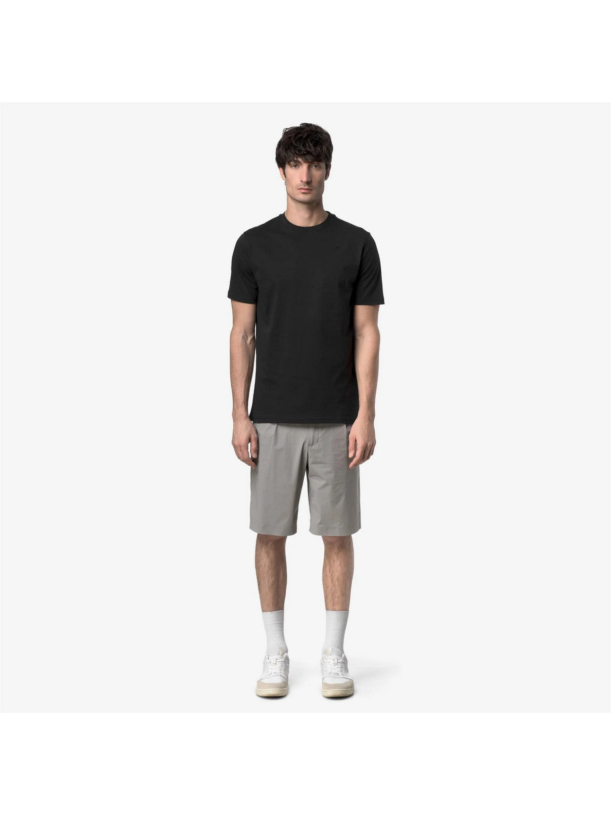 K-WAY T-shirt Uomo ODOM JERSEY MICRO LETTERING K81489W USY BLACK PURE - BLACK P