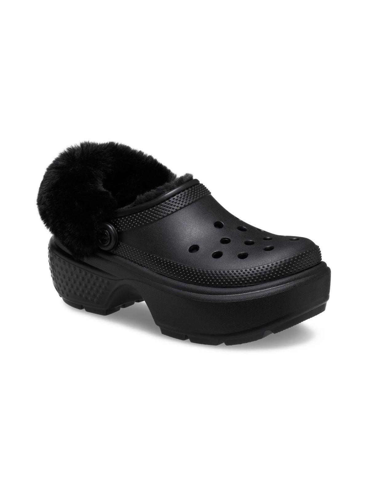 CROCS Ciabatta Donna Stomp Lined Clog 208546 BLK  Nero gioboutiqueweb