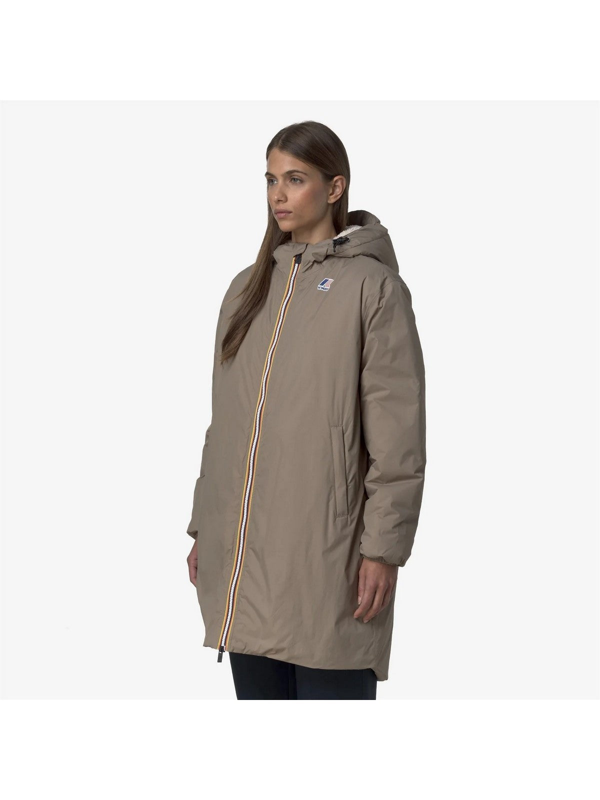 K-WAY Giubbino Uomo LE VRAI 4.0 EIFFEL EAST ORSETT K21516W WG9 BEIGE TAUPE