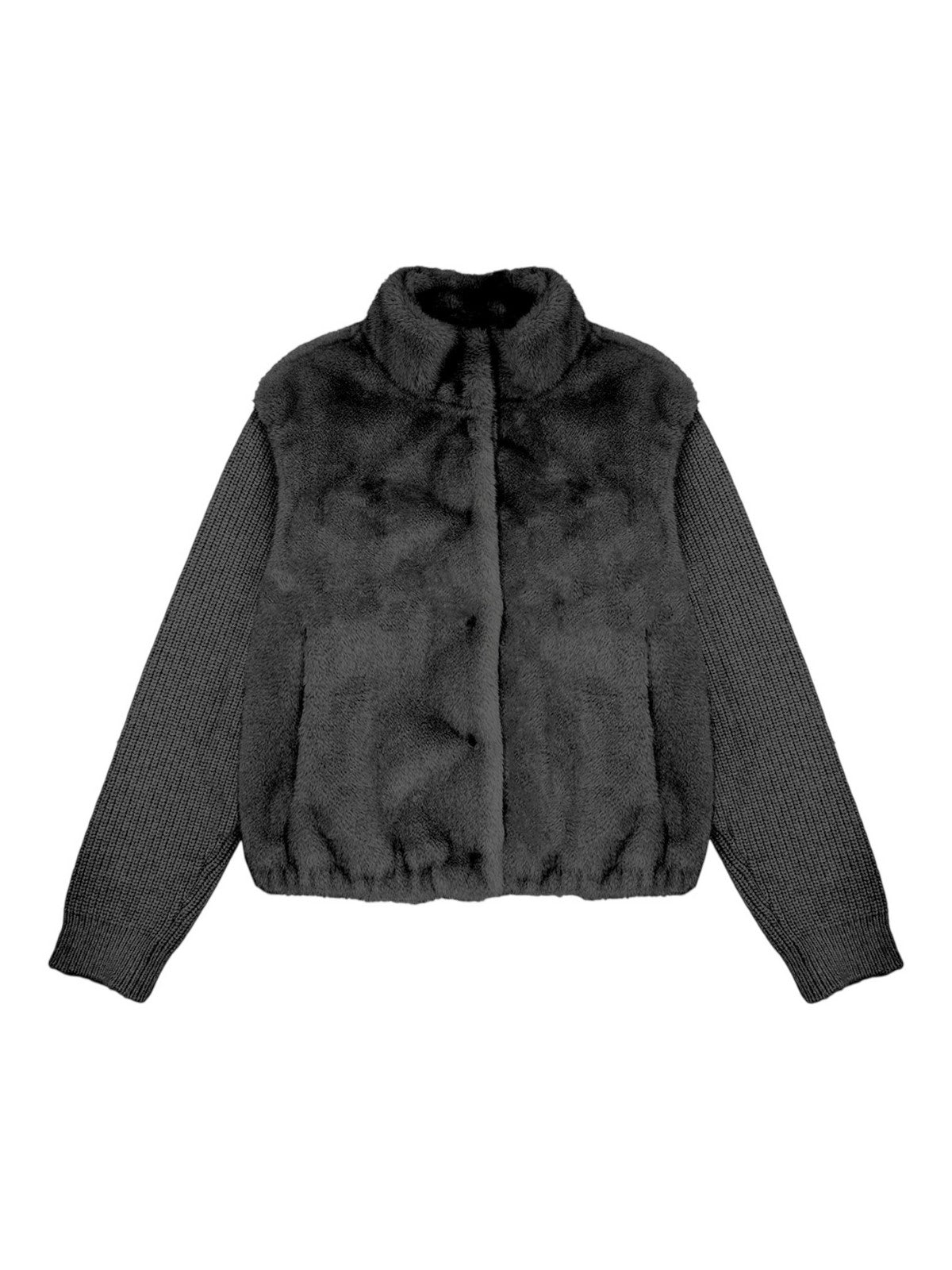 MC2 SAINT BARTH Giubbino Donna  MAEL FUR 00037I 00 BLACK