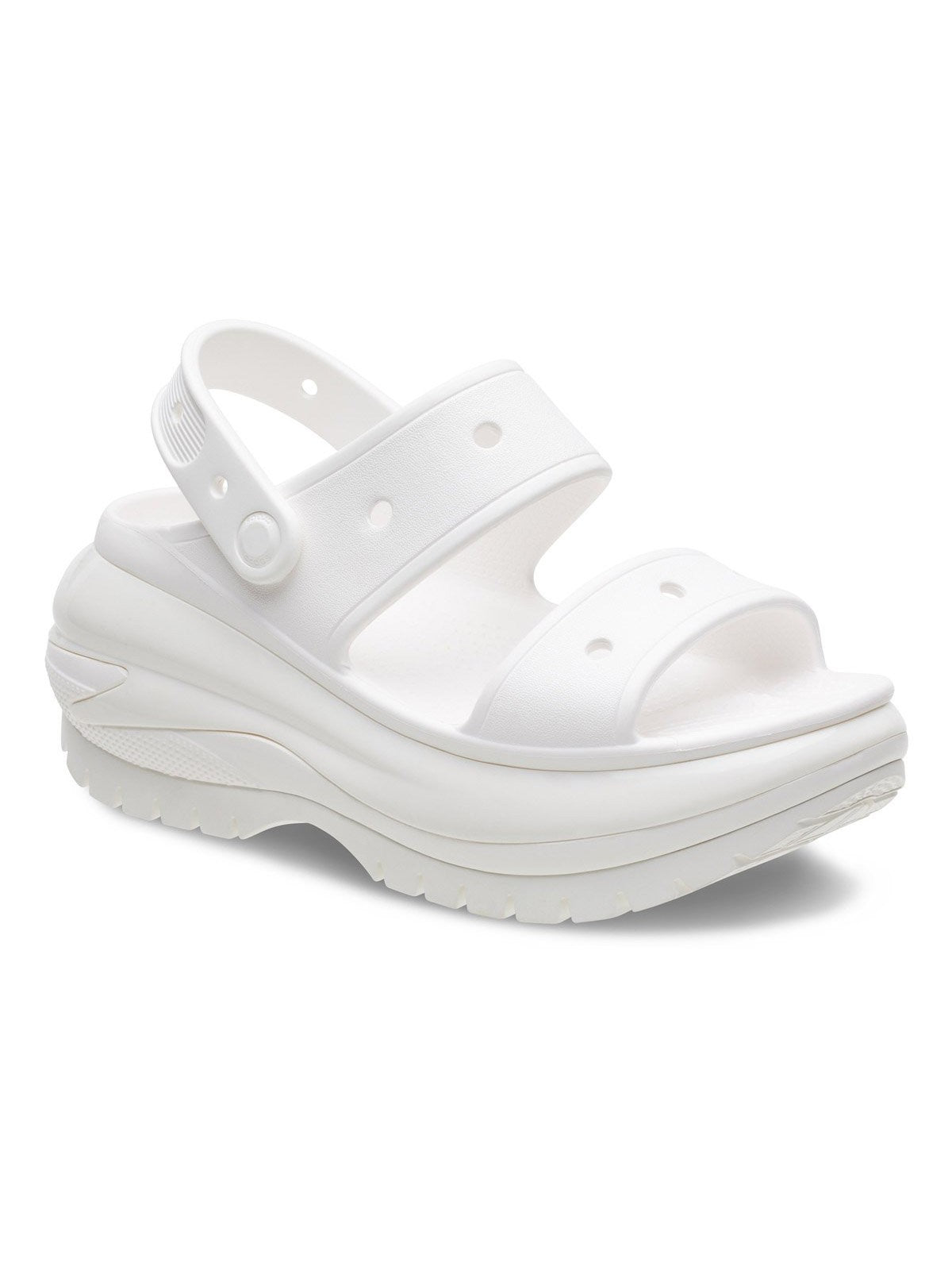 CROCS Sandale Femme Classic Mega Crush Sandal W 207989 100 Blanc