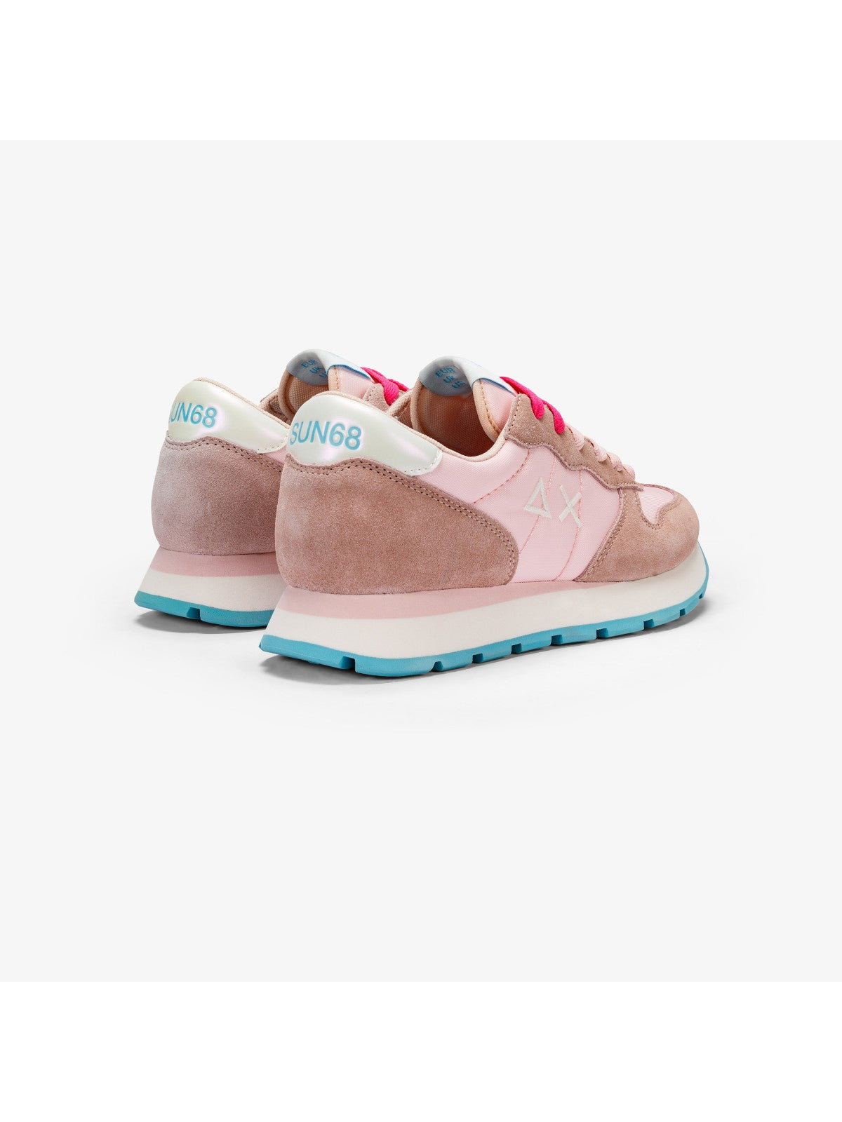 Sneaker femme en nylon solide SUN68 Ally Z34201 04 Rose