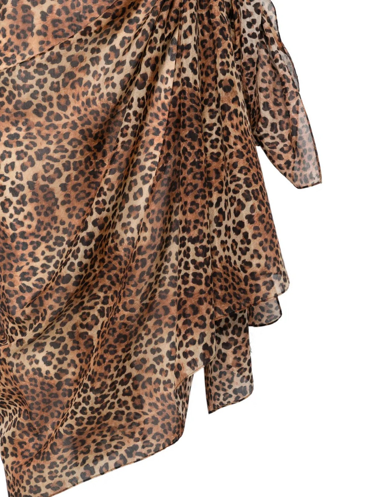 MC2 SAINT BARTH Pareo Donna  THAITI 00168L SILK VOILE SAND LEOPARD 19