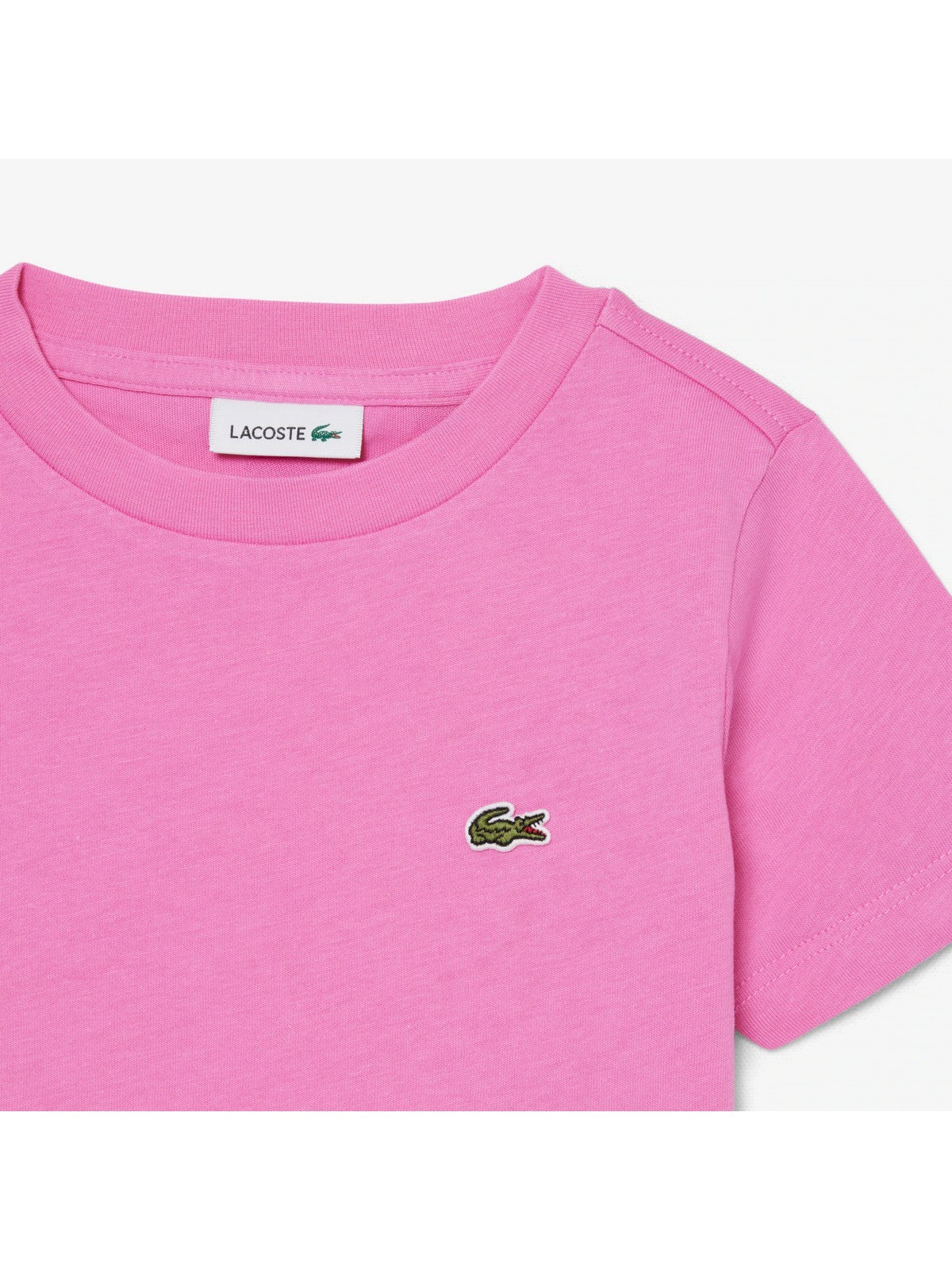 LACOSTE KIDS T-shirt Unisex bambino LCB CORE TEE 847025 GLH Rosa