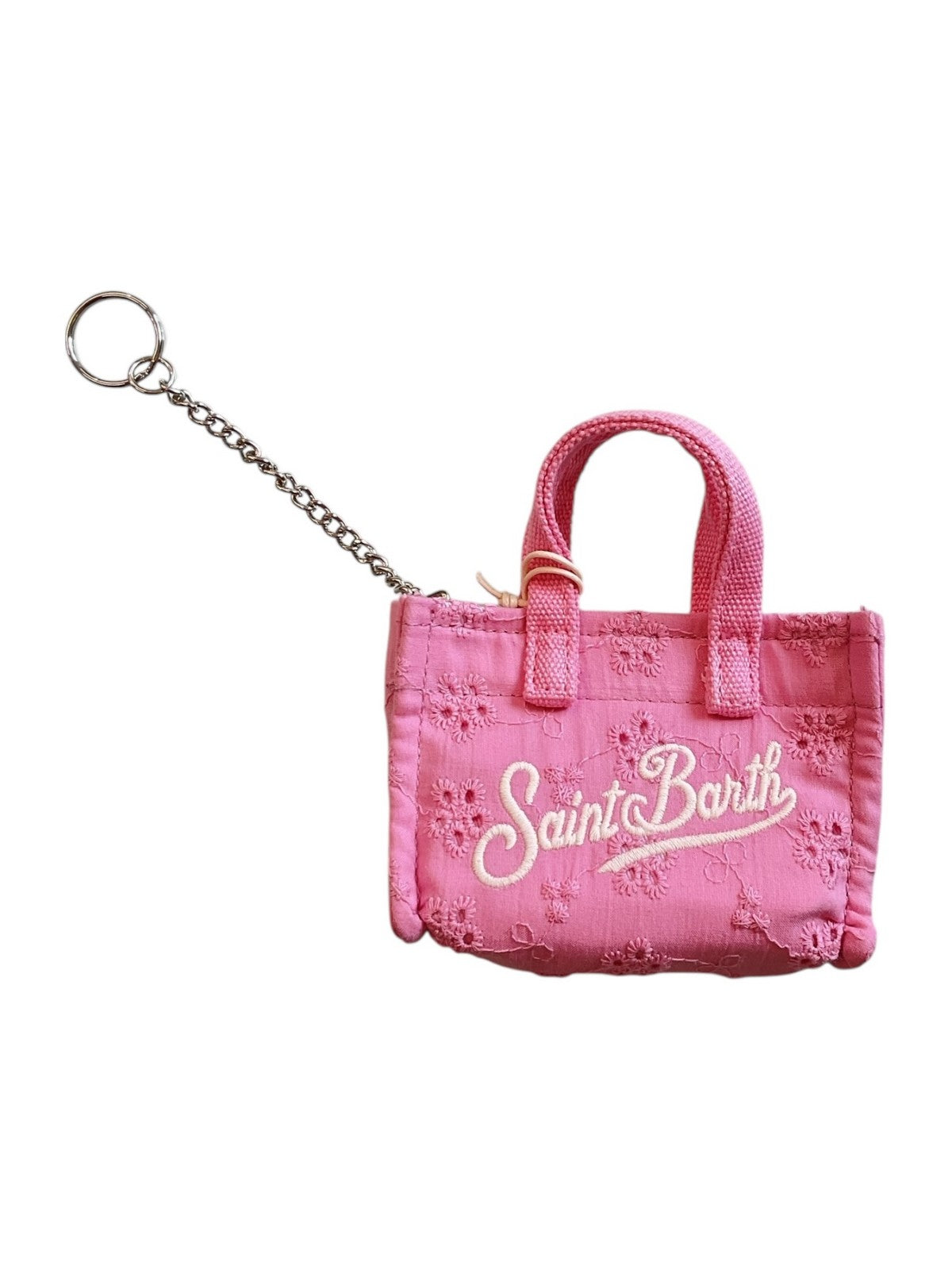 MC2 SAINT BARTH Portachiavi Donna  KEY BAG SANGALLO 03025L COTTON MINI FLOWERS EMBRY 21 EMB