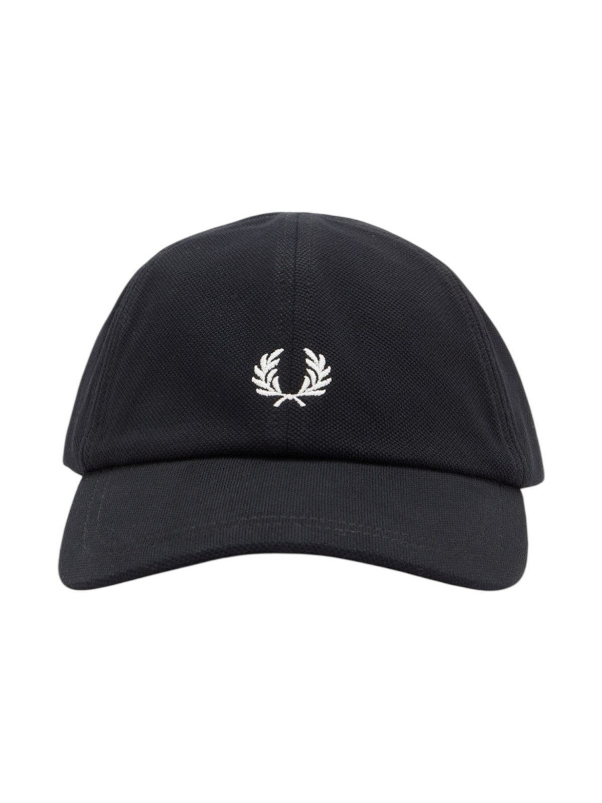 FRED PERRY Cappello Uomo FP PIQUE CLASSIC CAP FP-HW2295-57 843 BLACK/SNOWWHITE