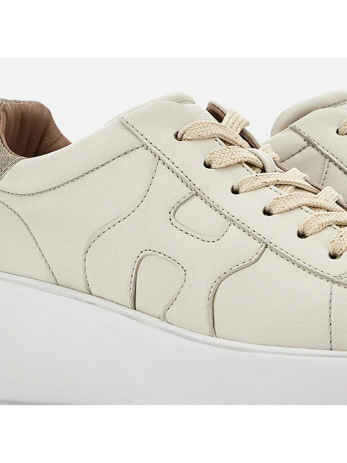 HOGAN Sneaker Donna  HXW5640DN61RCB367T B013(YOGURT)+G210(ORO PALLIDO)