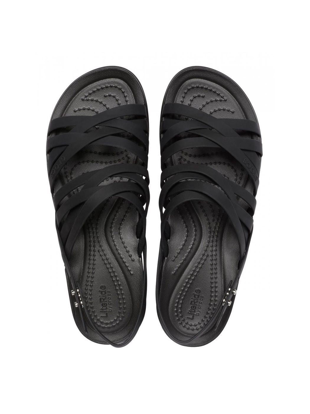 Crocs Sandalo Donna Brooklyn Strappy Low 206751 001 Negro