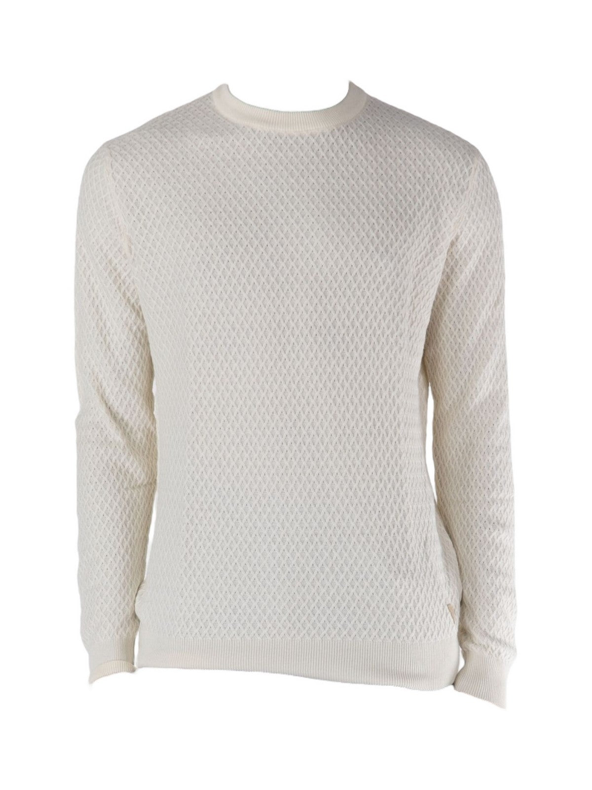 GUESS Maglione Uomo Davin Cn Ls Stitched M4YR05 Z3FB1 G018 Bianco