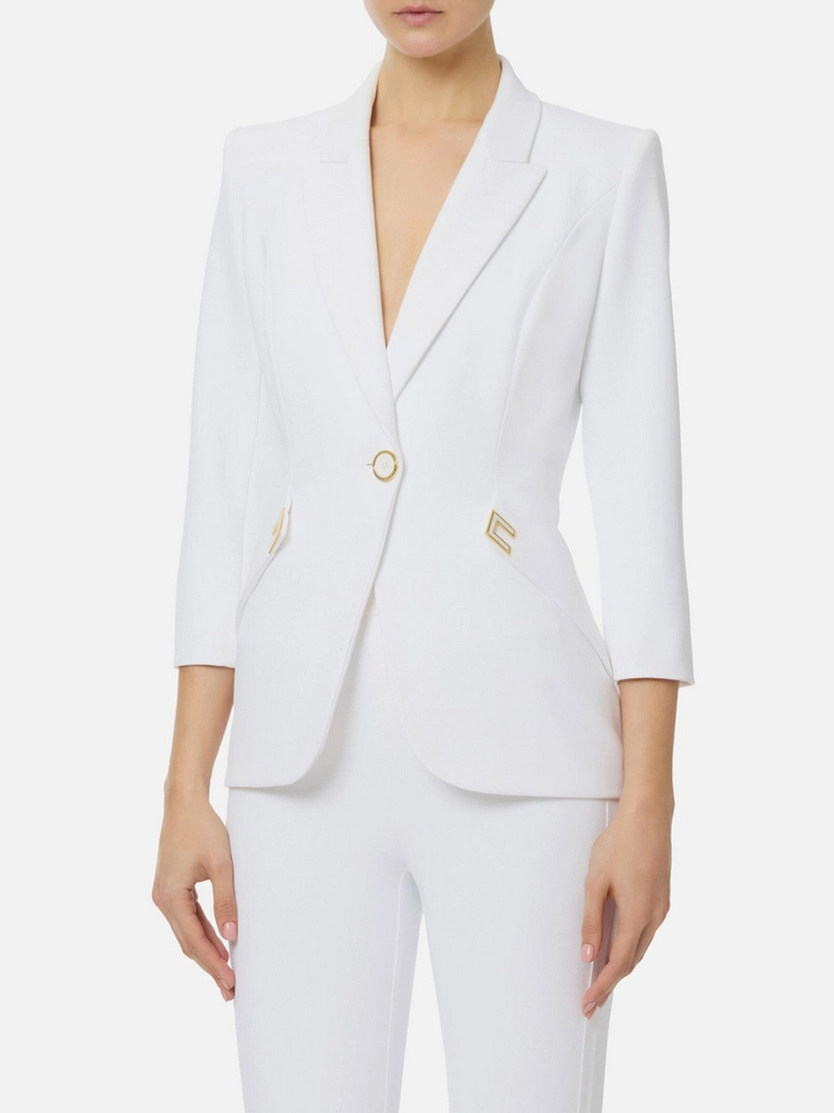 ELISABETTA FRANCHI Giacca Donna  GI21561E2 360 Avorio