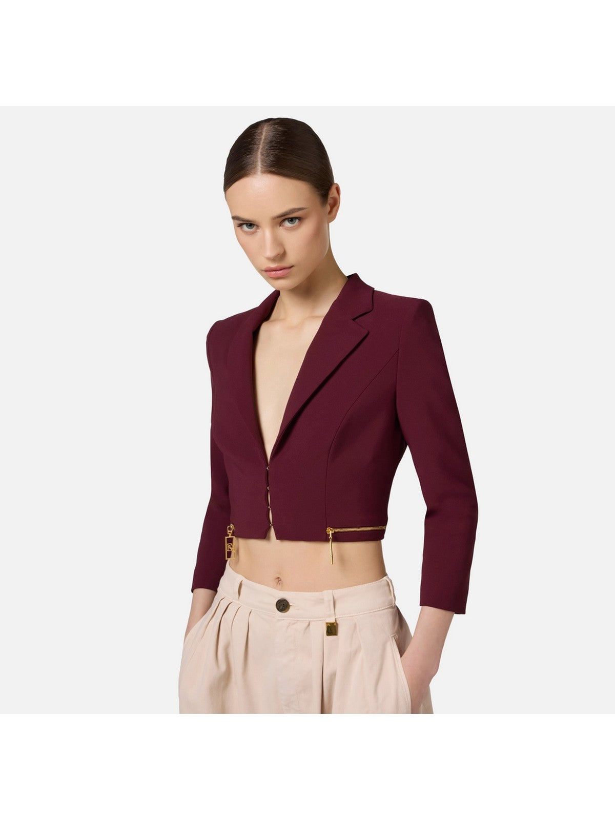 ELISABETTA FRANCHI Veste féminine gi09946e2 cg3 rouge