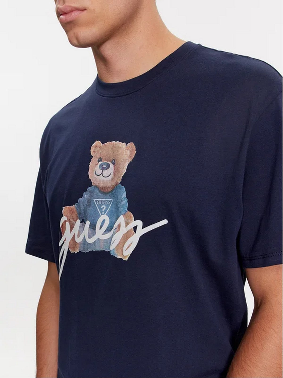 GUESS T-Shirt e Polo Uomo SS BSC GUESS BEAR TE M4RI81 K9RM1 F7BG Blu