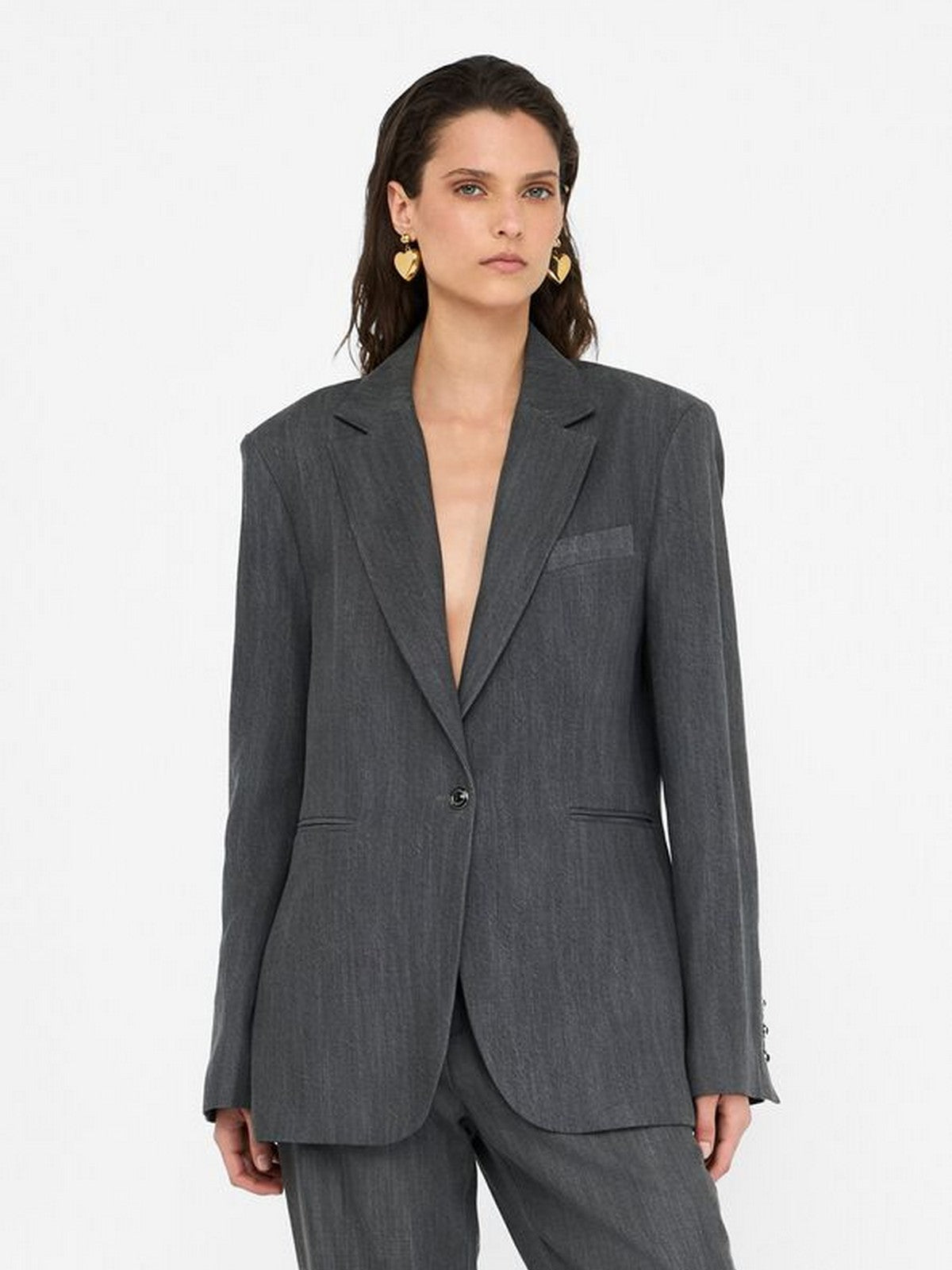 LIU JO BLUE DENIM Giacca Donna  UF5141D0266 87457 Den.Grey tailoring w