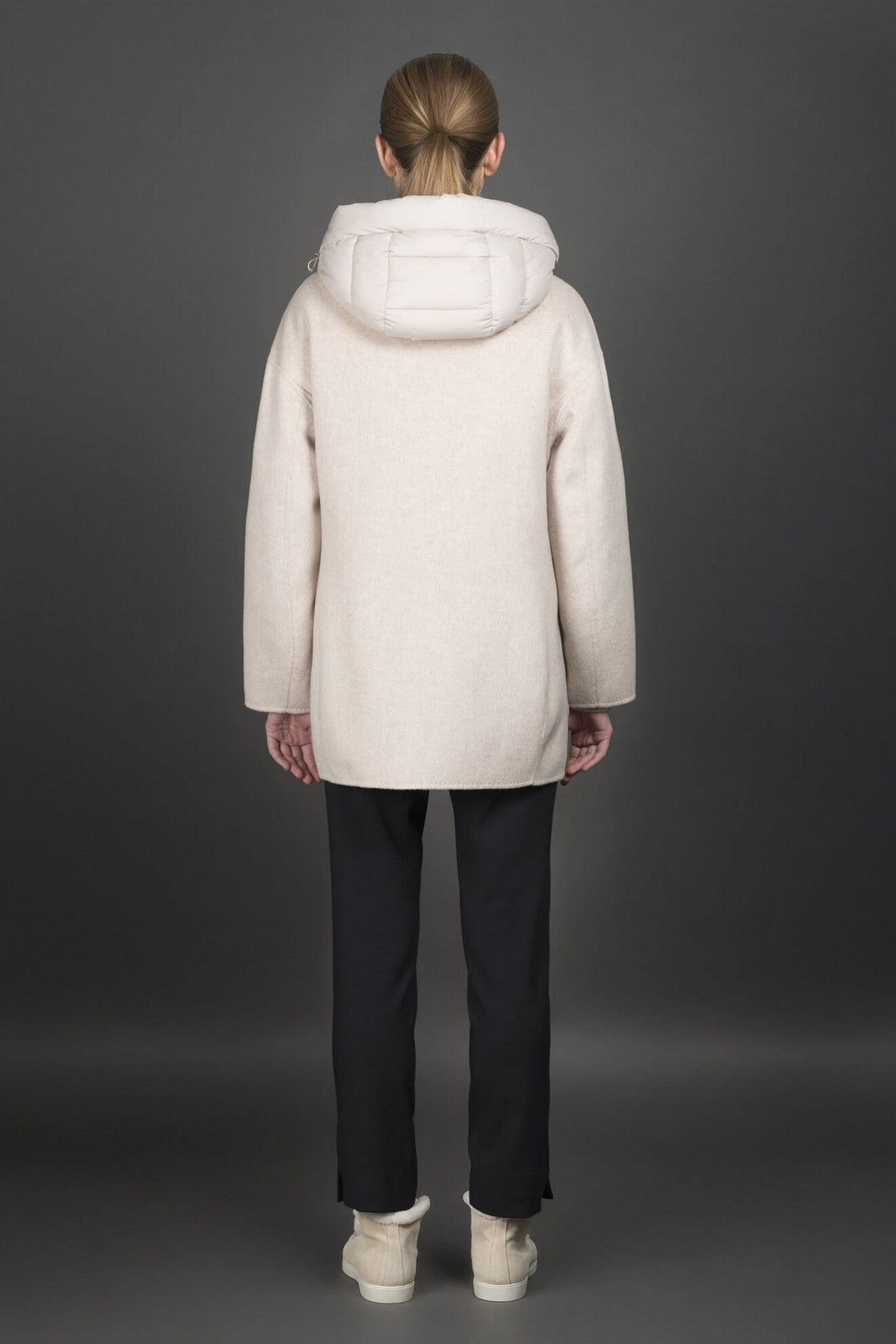 MOORER Piumino Donna NATISHA-CWB MODGI100980 TEPAG25 SABBIA/ANGORA