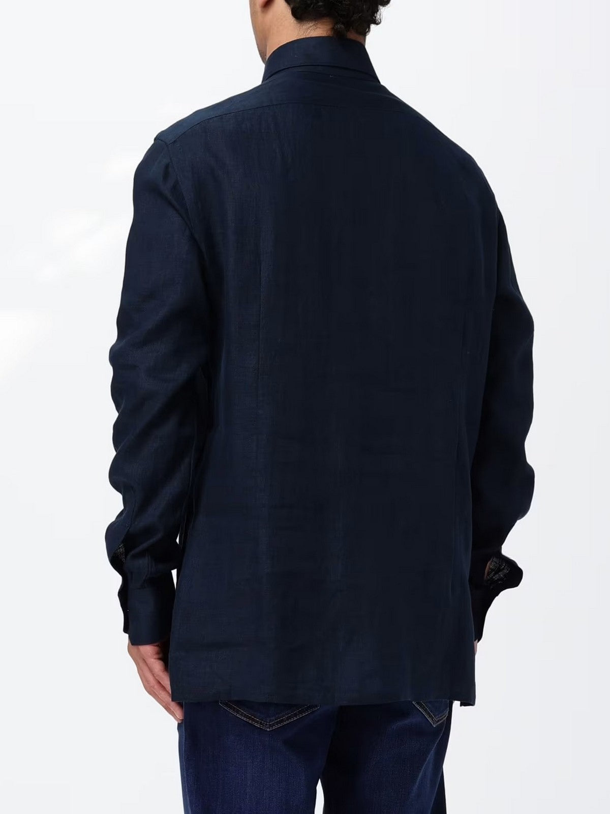 KITON Camicia Uomo  UMCNERH0969001002 NAVY BLUE