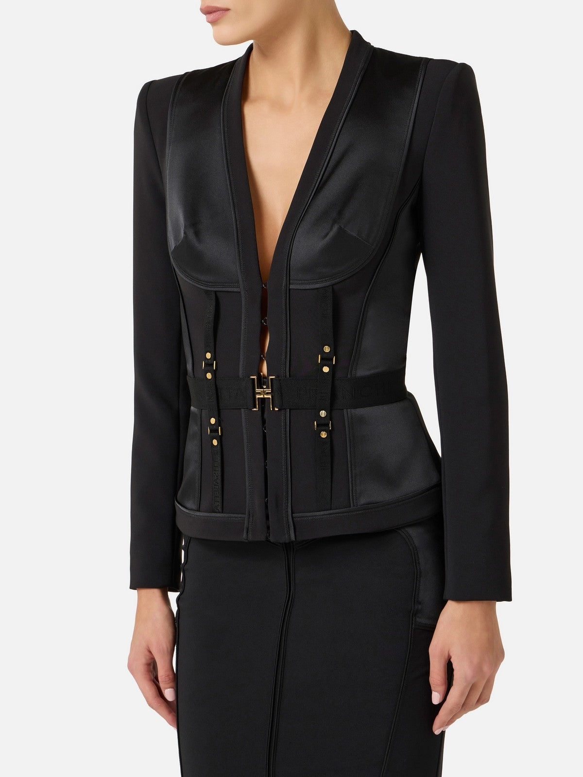 ELISABETTA FRANCHI Giacca Donna  GI23362E2 110 Nero