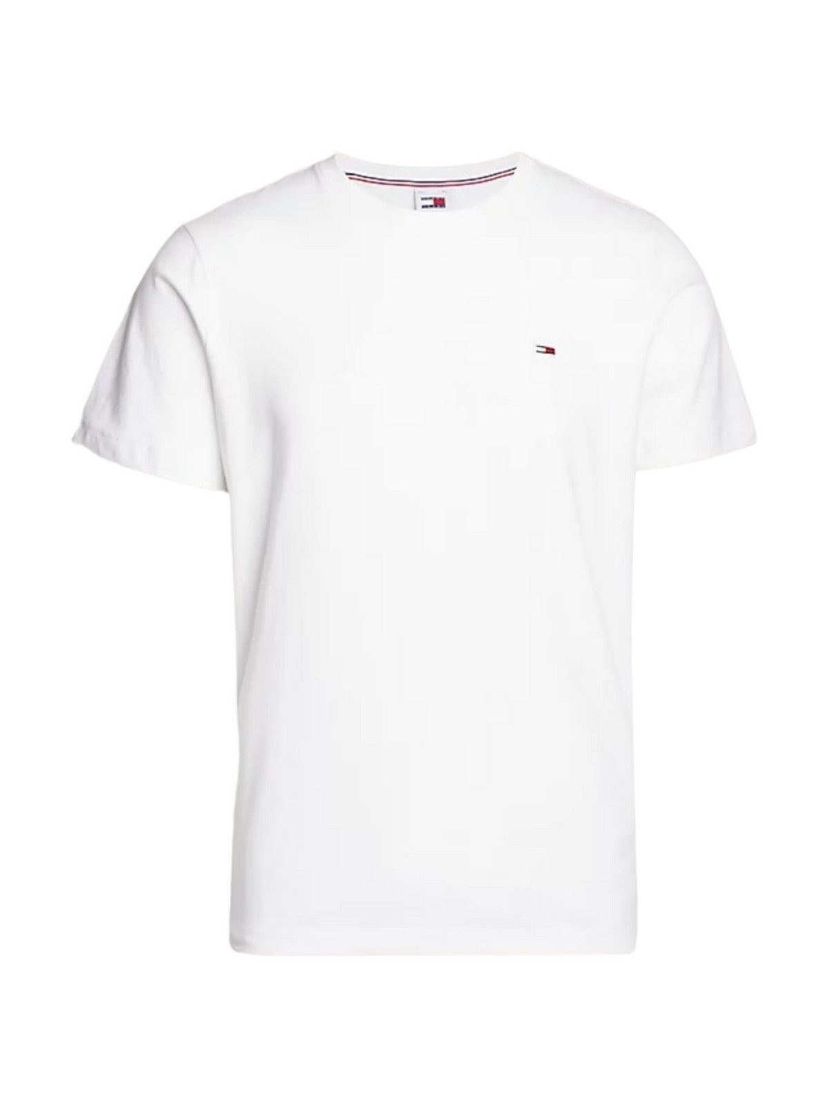 T-shirt Tommy Hilfiger et poteau masculin DM0DM09598 YBR blanc