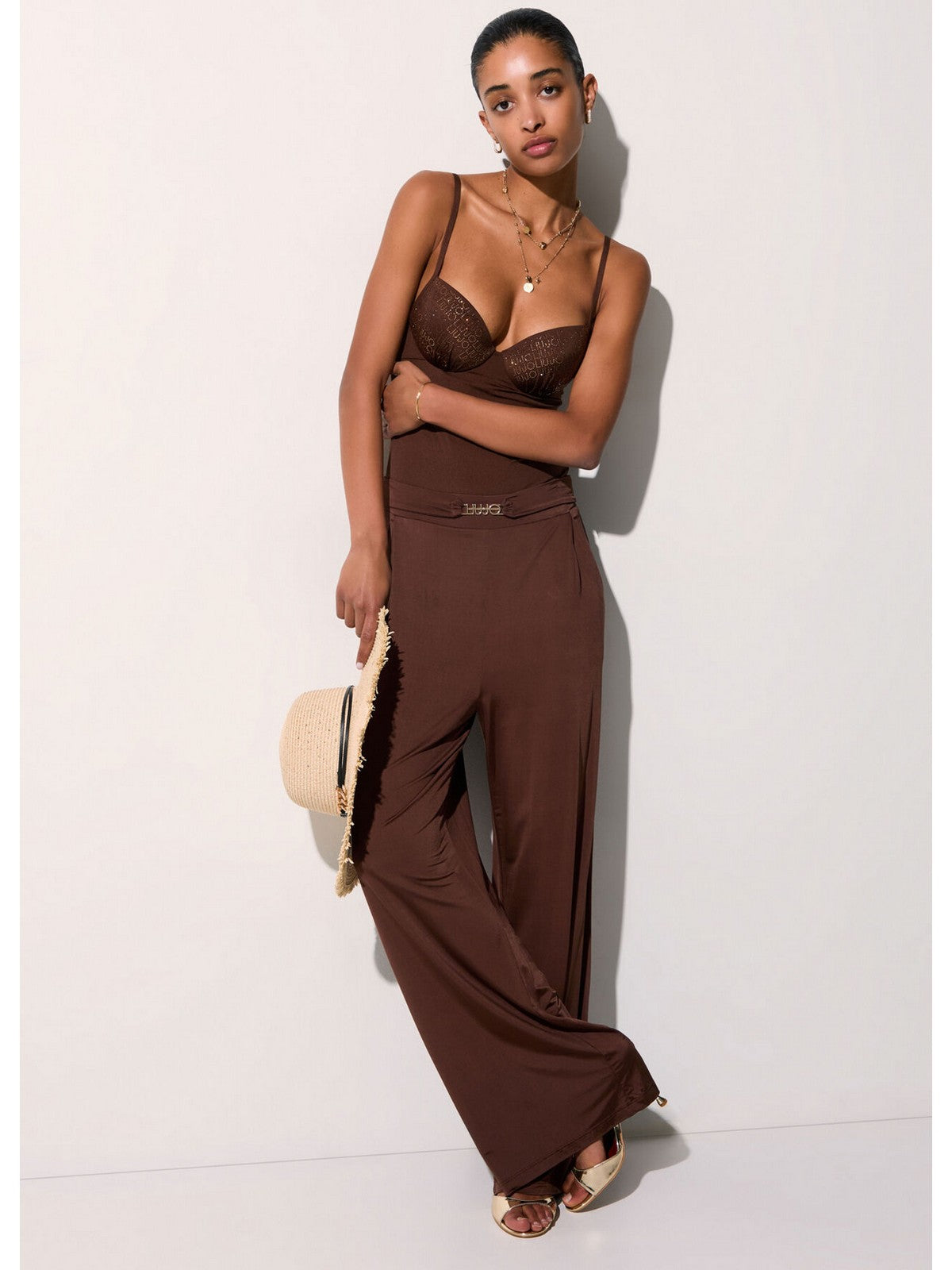 LIU JO BEACHWEAR Pantalone Donna  VA6157J3888 91118 TERRA