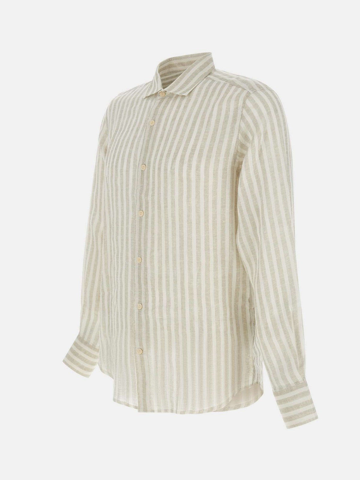 MC2 SAINT BARTH Camicia Uomo  PAMPLONA 01922H LINEN STRIPES V 11