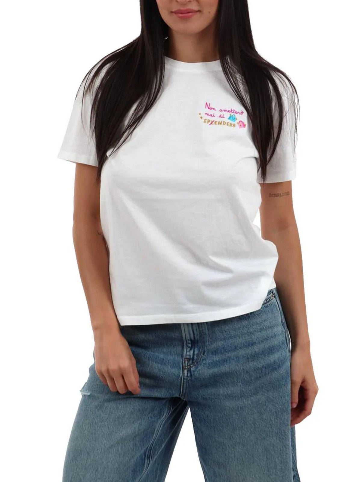 MC2 SAINT BARTH T-shirt Donna  EMILIE 04045L NON SPENDERE 01N EMB