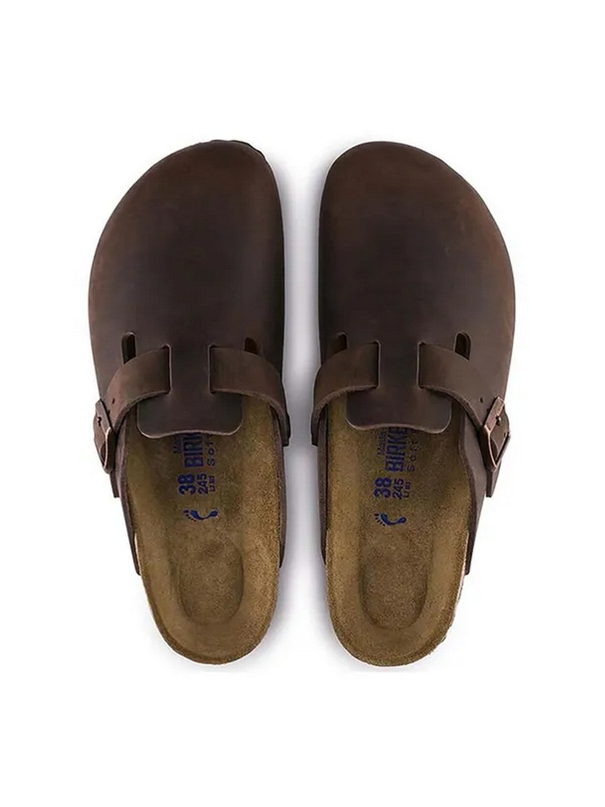 BIRKENSTOCK Sandalo Uomo Boston SFB habana, Oiled Leather 159713 Marrone gioboutiqueweb
