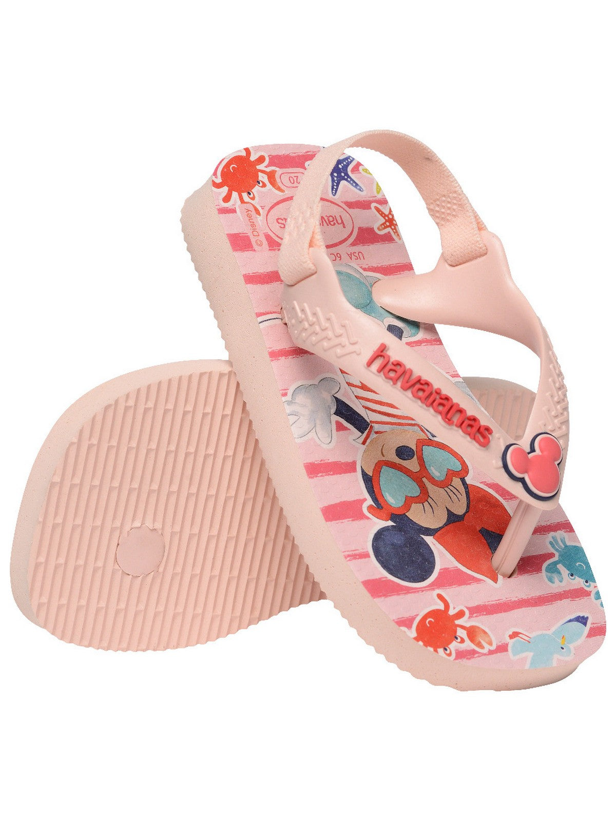 HAVAIANAS Infradito Bambine e ragazze Hav. Baby disney classic II 4137007.9994 PINK/RED gioboutiqueweb