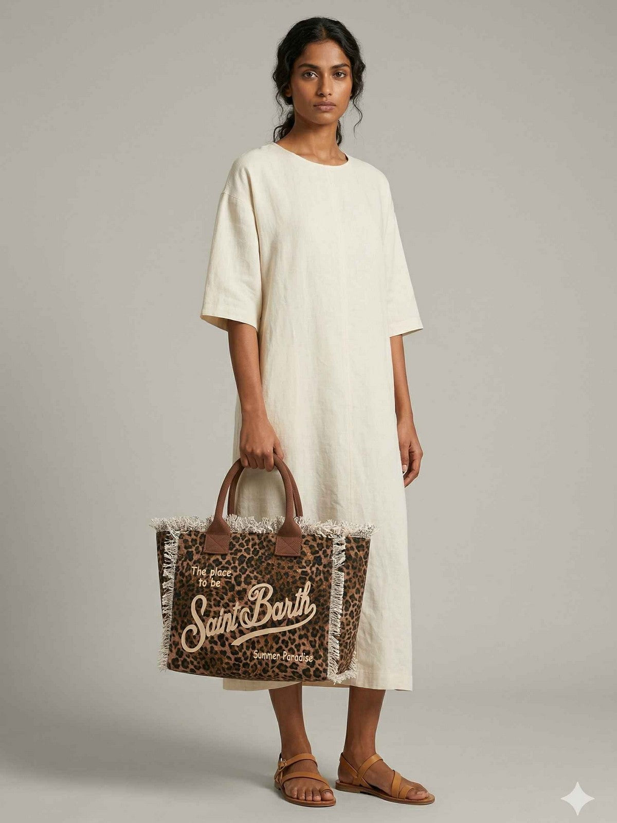 MC2 SAINT BARTH Borsa Donna  VANITY 00190L SAND LEOPARD 19