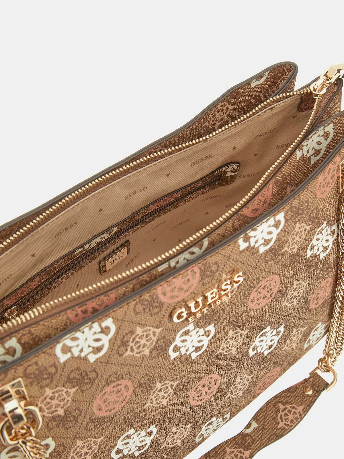 GUESS Borsa Donna Eliette Logo Grlfrnd HWPS93 15230 LOU Beige