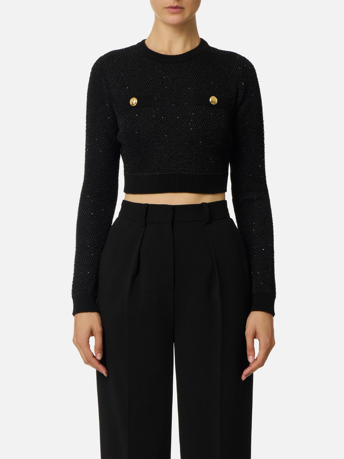 ELISABETTA FRANCHI Maglia Donna  MK56T57E2 110 Nero