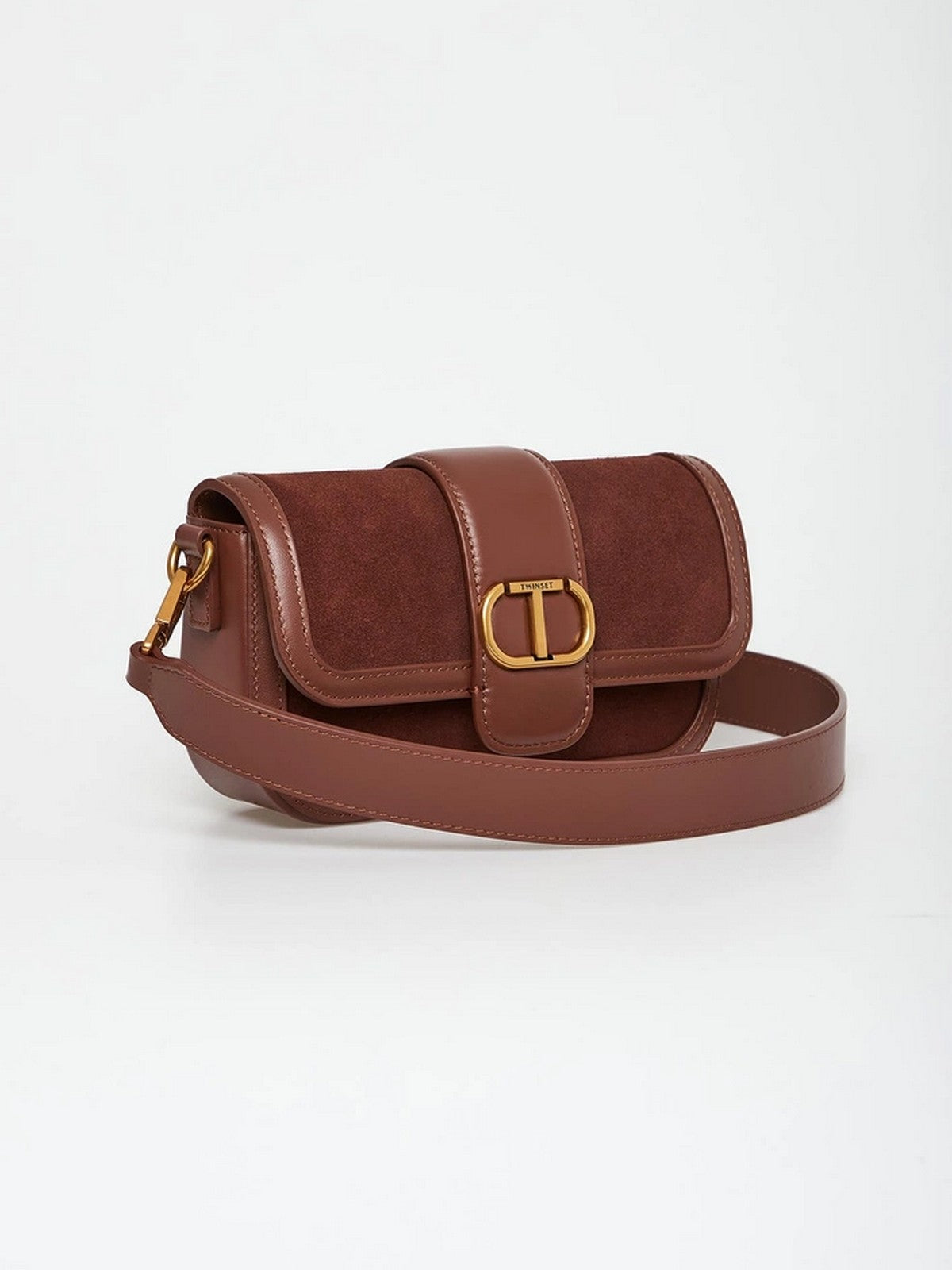 TWINSET Borsa Donna AMIE LEATHER 252TD8371 11943 CHOCOLATE MALT