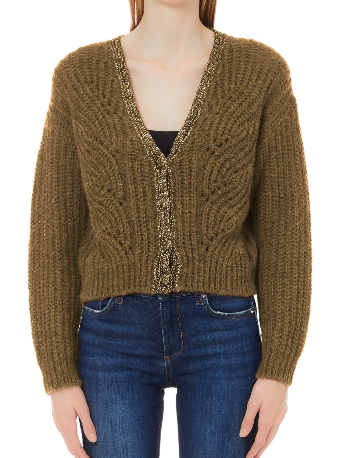 Liu Jo White Cardigan Woman WF4529Mag71 81029 Brown