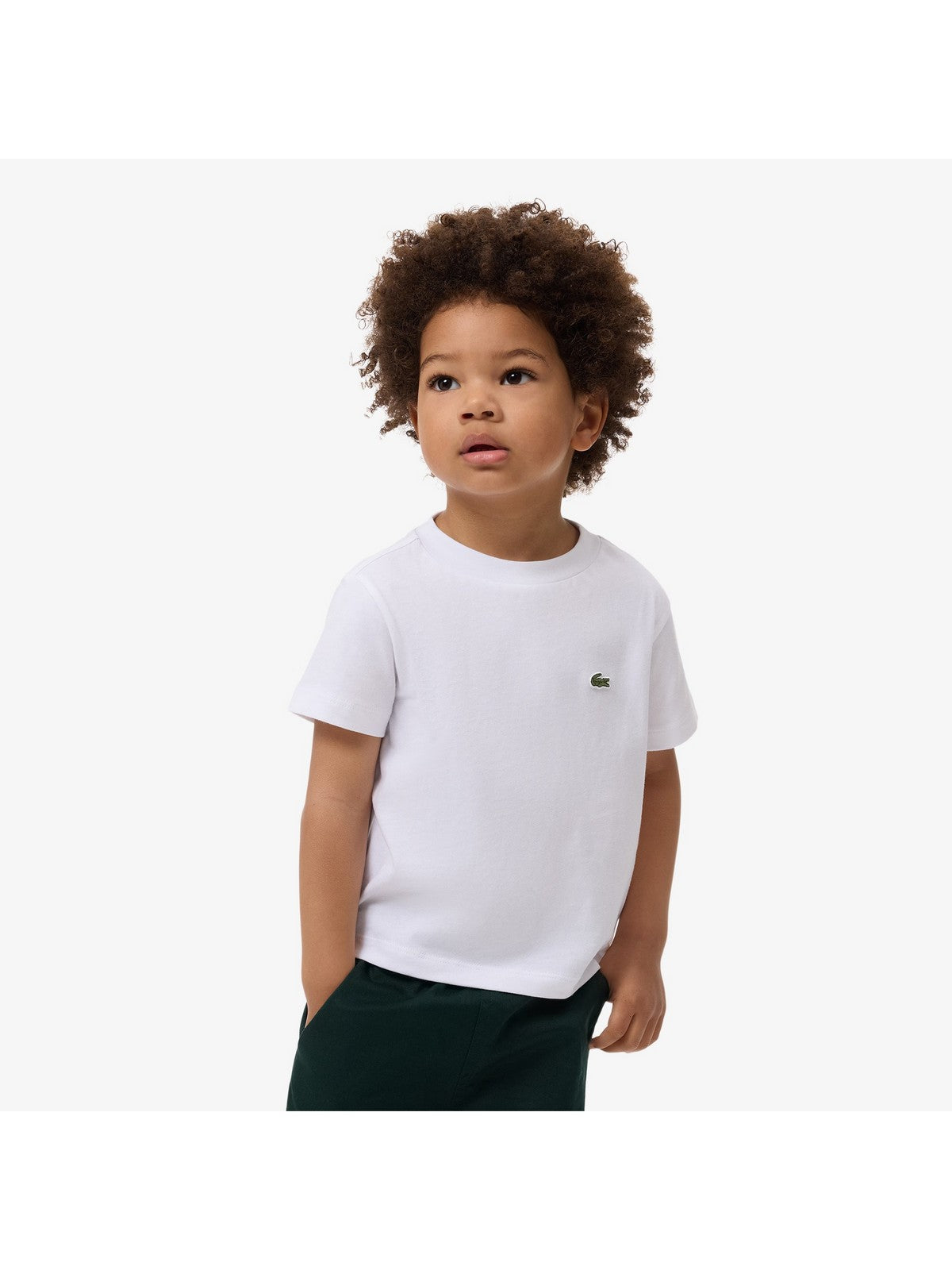 LACOSTE KIDS T-shirt Unisex bambino LCB CORE TEE 847025 W8L Bianco