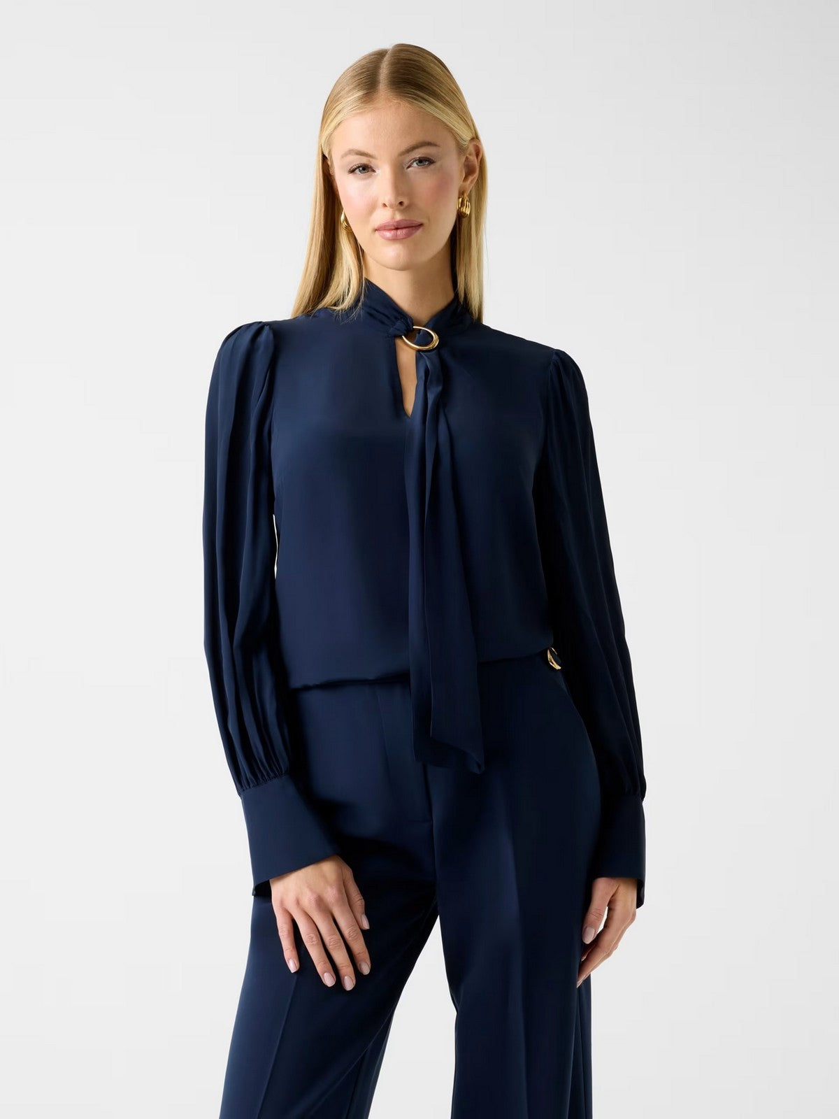 MARCIANO Blusa Donna FAITH LS TIE BLOUSE 6RGH15 7443A G77G SUITING BLUE