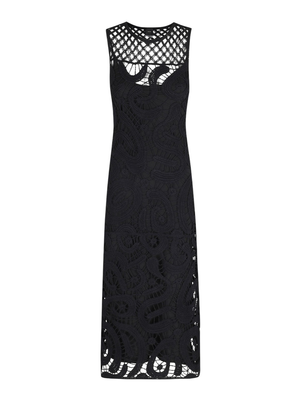PINKO Abito Donna BUFERA ABITO CROCHET GEOMETRIC 106361-A354 Z99 NERO LIMOUSINE
