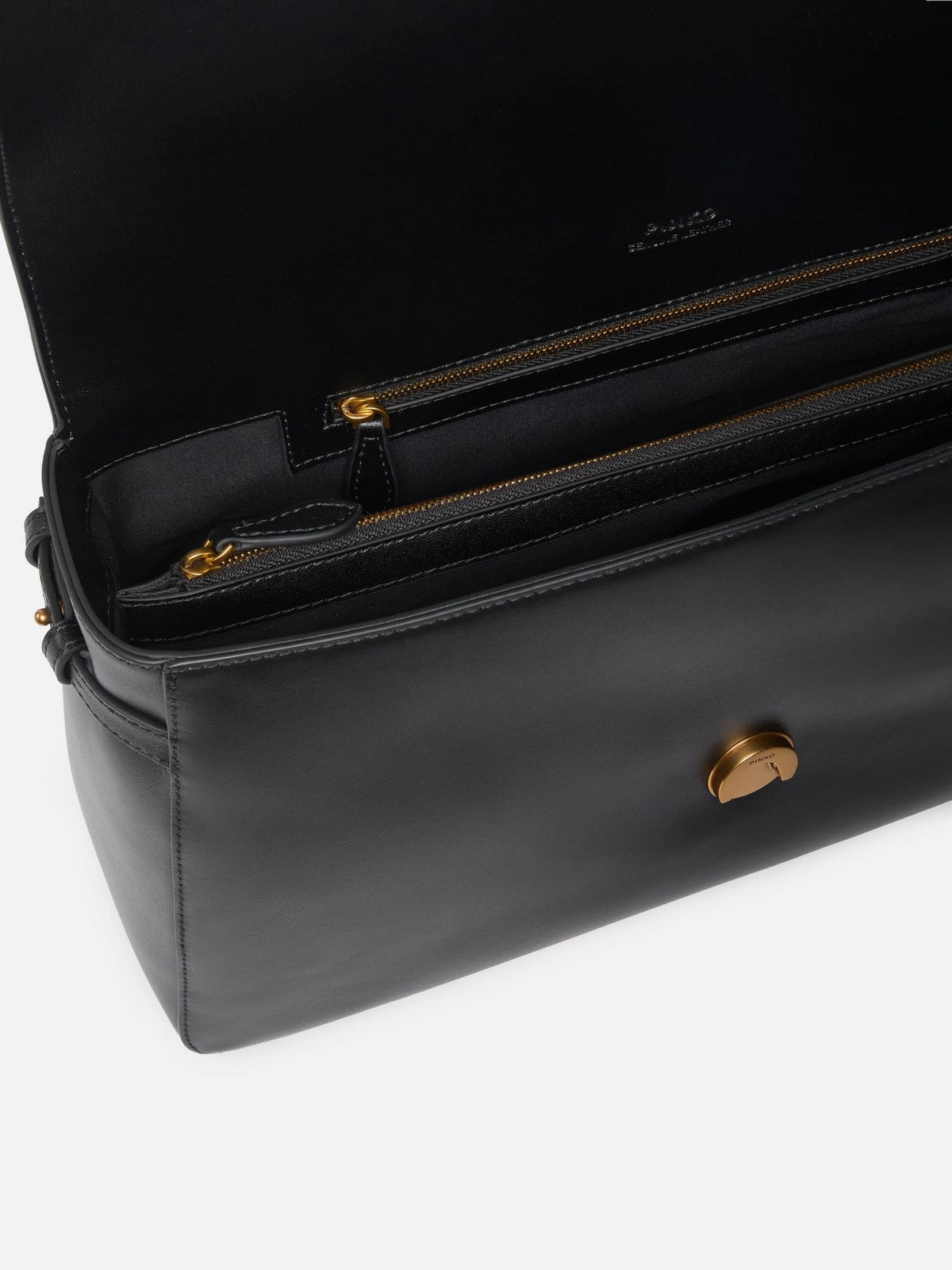 PINKO Borsa Donna LOVE ONE EXTRA SLOUCHY VITELLO 105067-A0QO Z99Q NERO-ANTIQUE GOLD