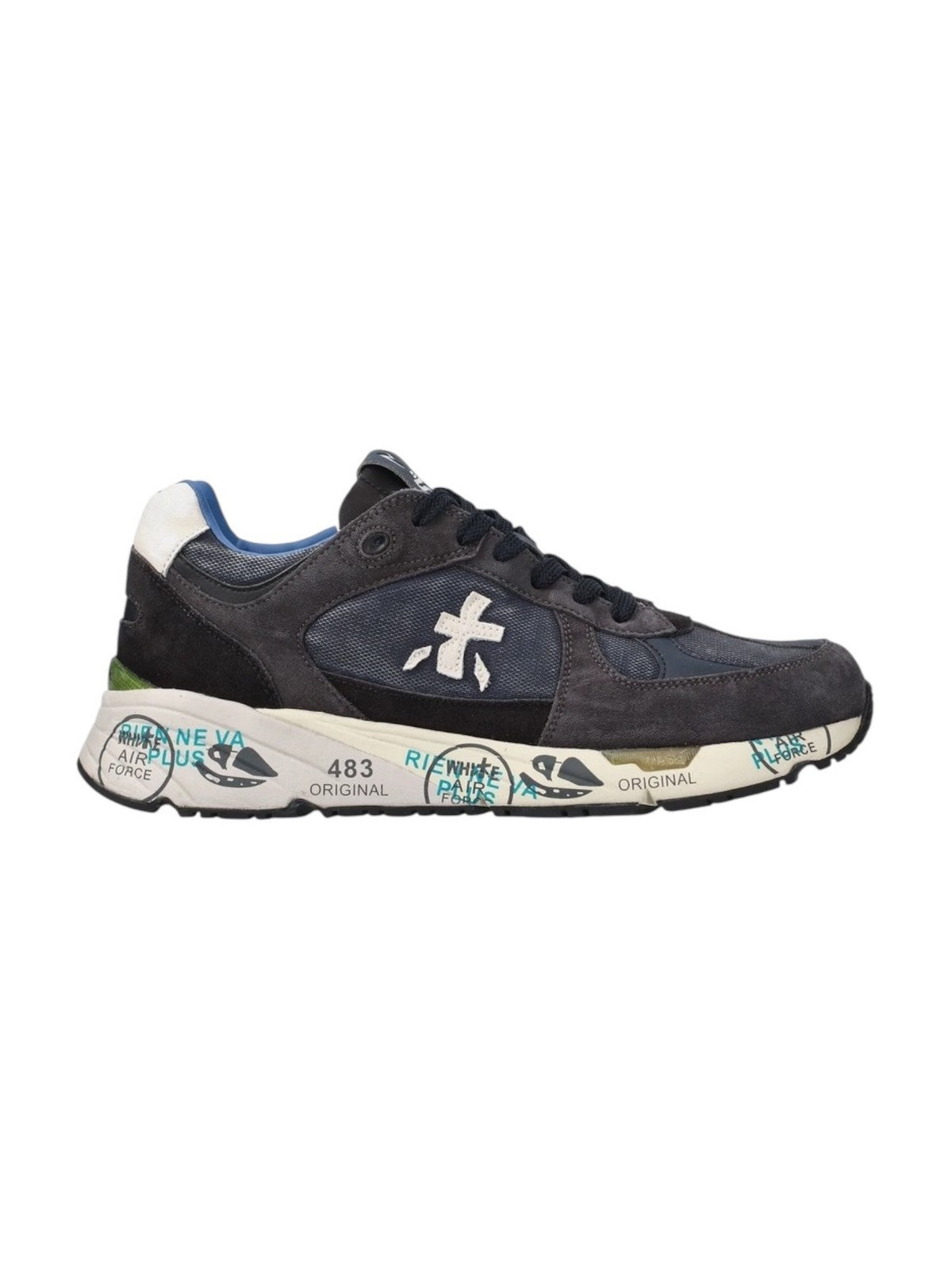 PREMIATA Sneaker Uomo  MASE VAR 7819 DARK BLUE/DARK BROWN