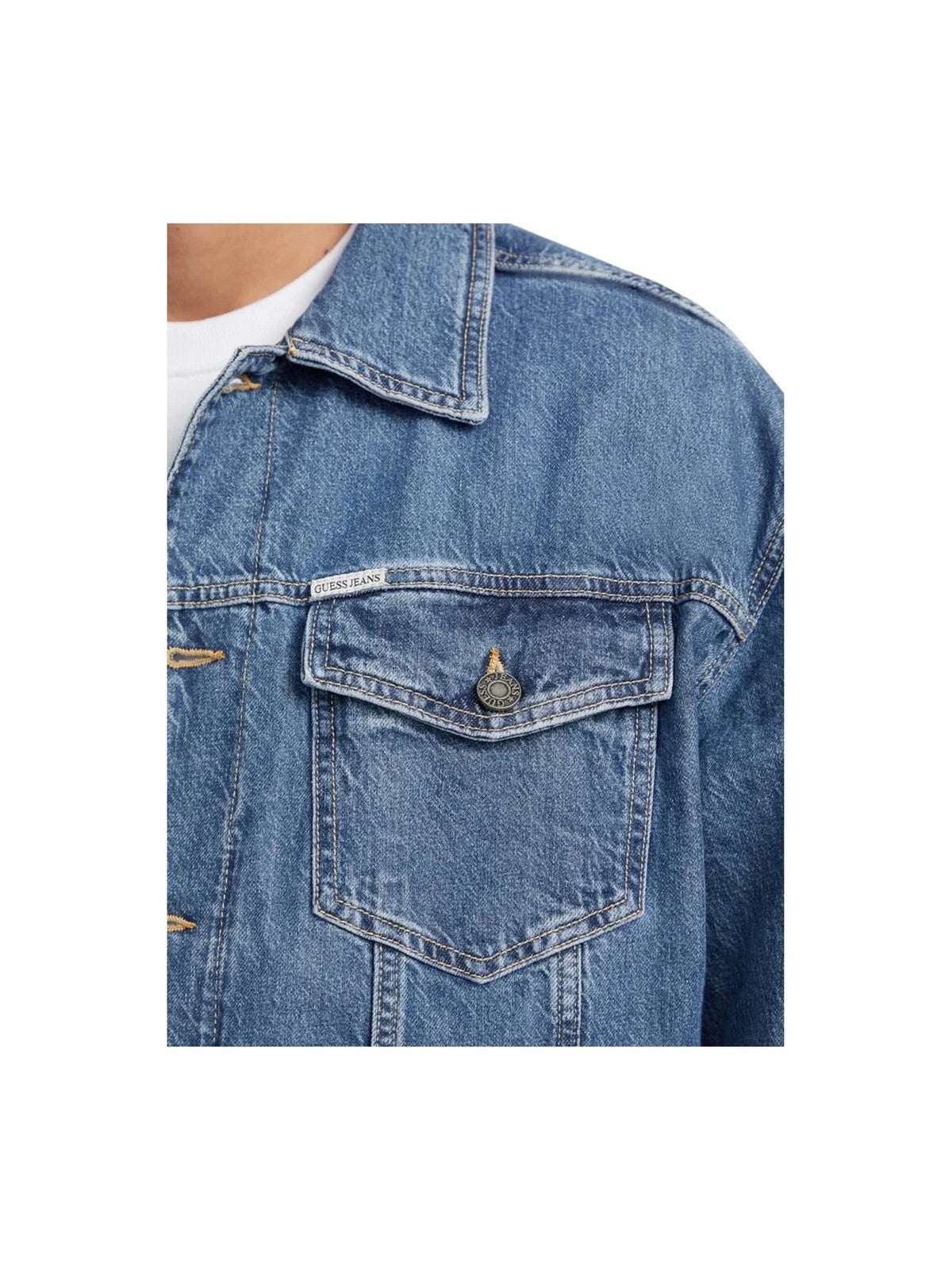 GUESS Giubbino Uomo GJ MENS OVERSIZE TRUCKER JACKE M4YN38 D5DO2 GAM1 GJ ARTISTIC MEDIUM W gioboutiqueweb