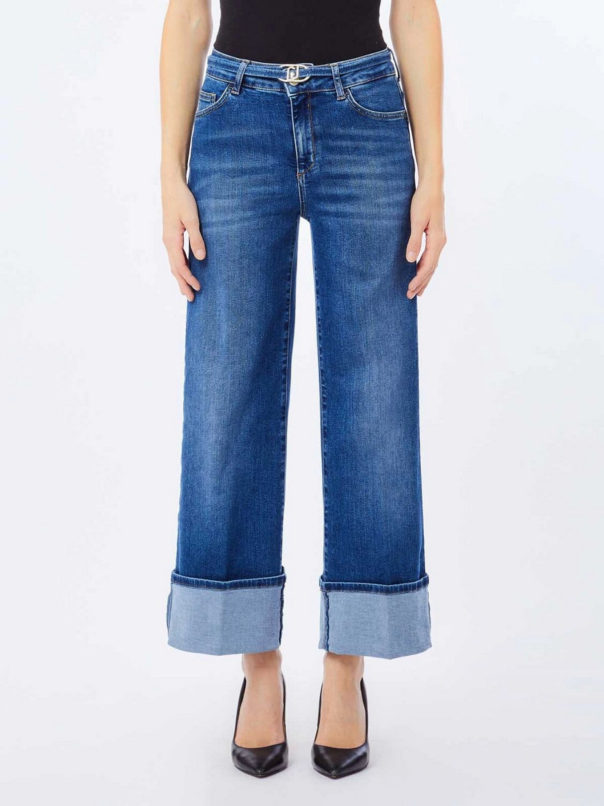 LIU JO BLUE DENIM Jeans Donna  UF5101D0264 78899 Den.Blue bubble wash