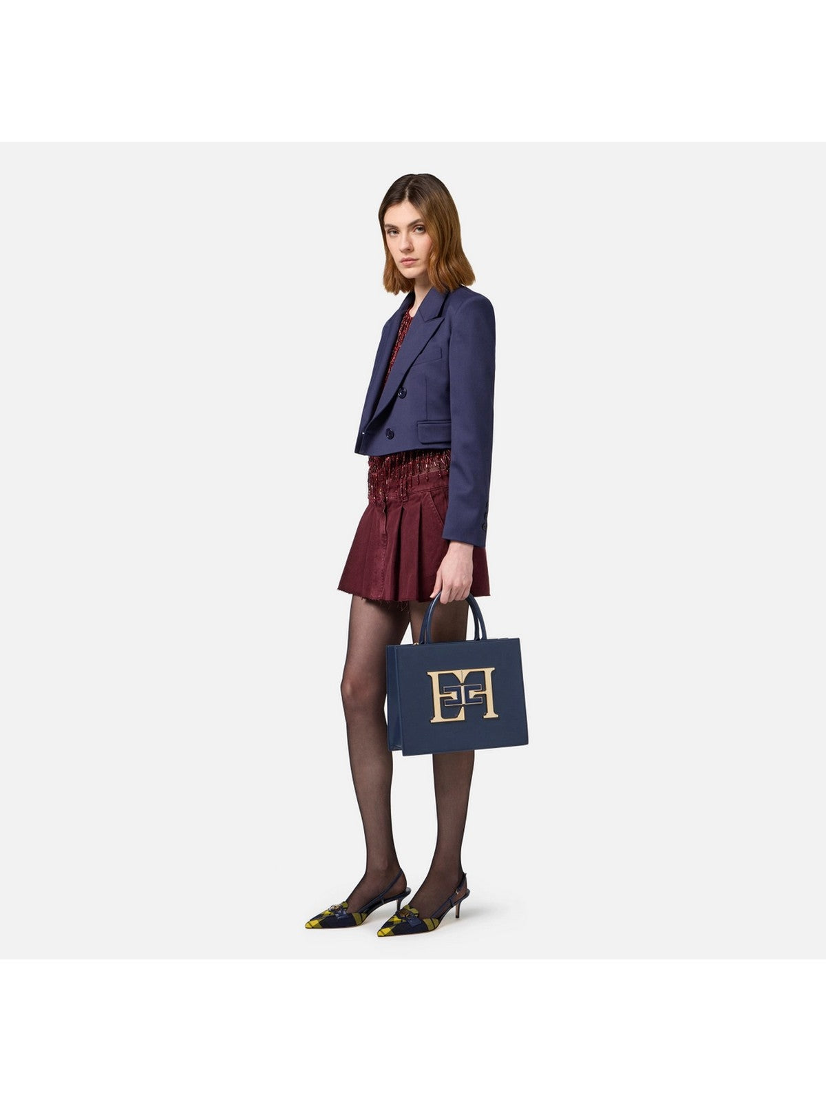 ELISABETTA FRANCHI BS05A46E2 B75 Bolsa Azul