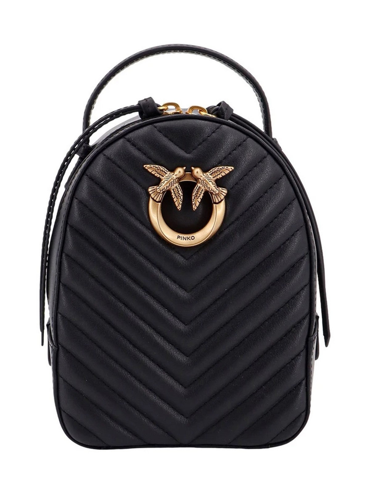 Pinko Woman Backpack Love Click Mini Mochila Vitel 103614-A1J2 Z99Q Negro