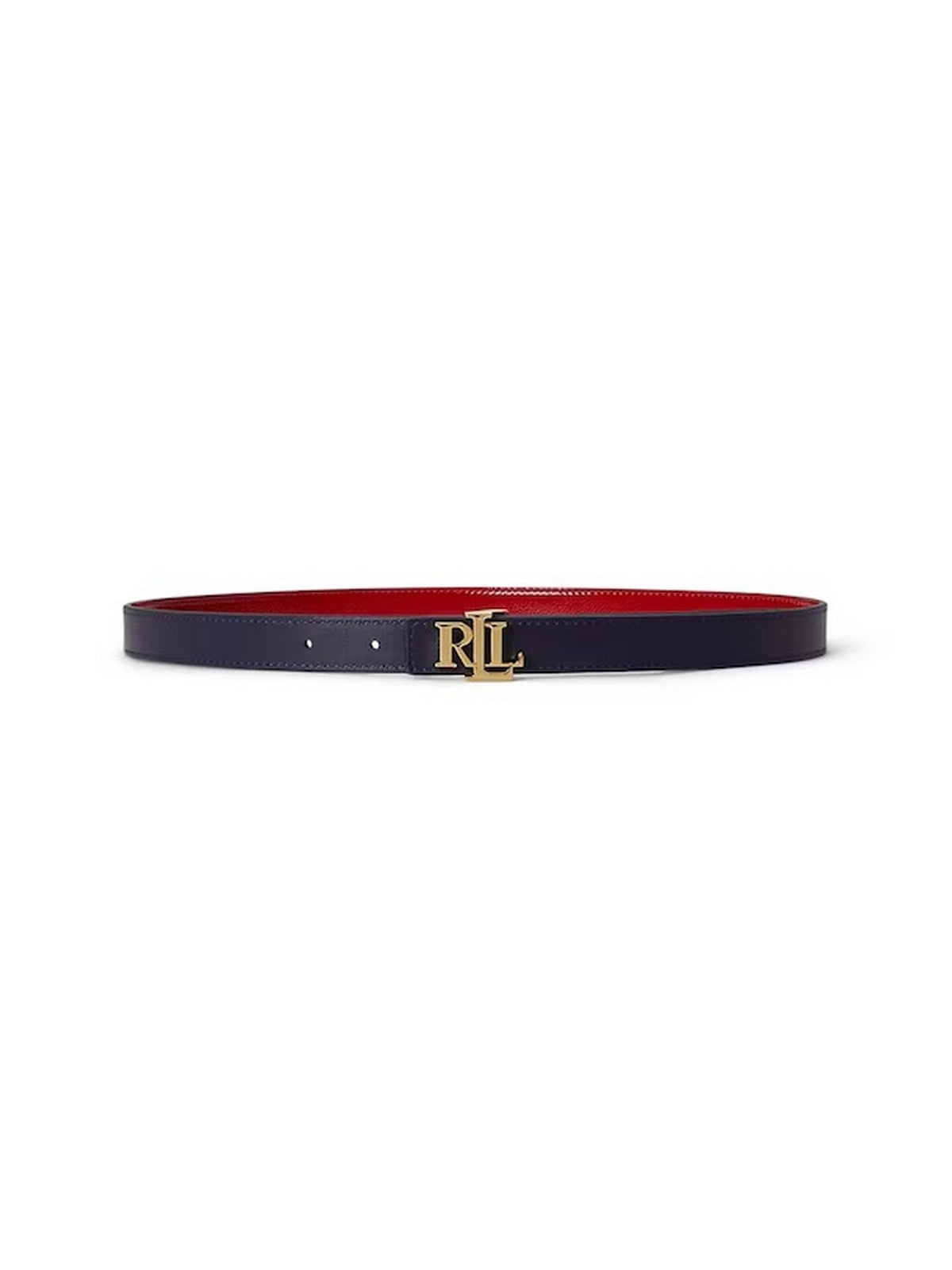 LAUREN RALPH LAUREN Cintura Donna REV LRL 20-BELT-SKINNY 412P10210 001 FESTIVE RED/REFINED NAVY