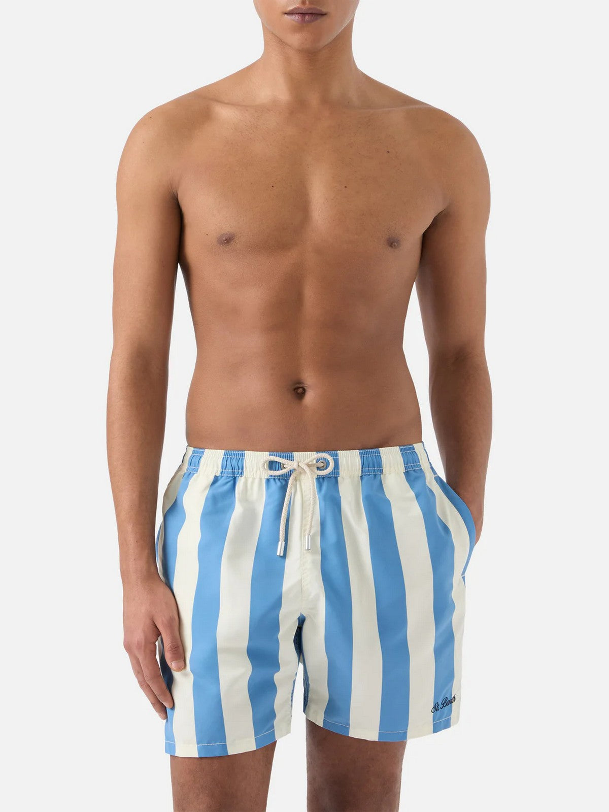 MC2 SAINT BARTH Costume da bagno Uomo  SYROS 01210L STRIPES POP V 3310 EMB