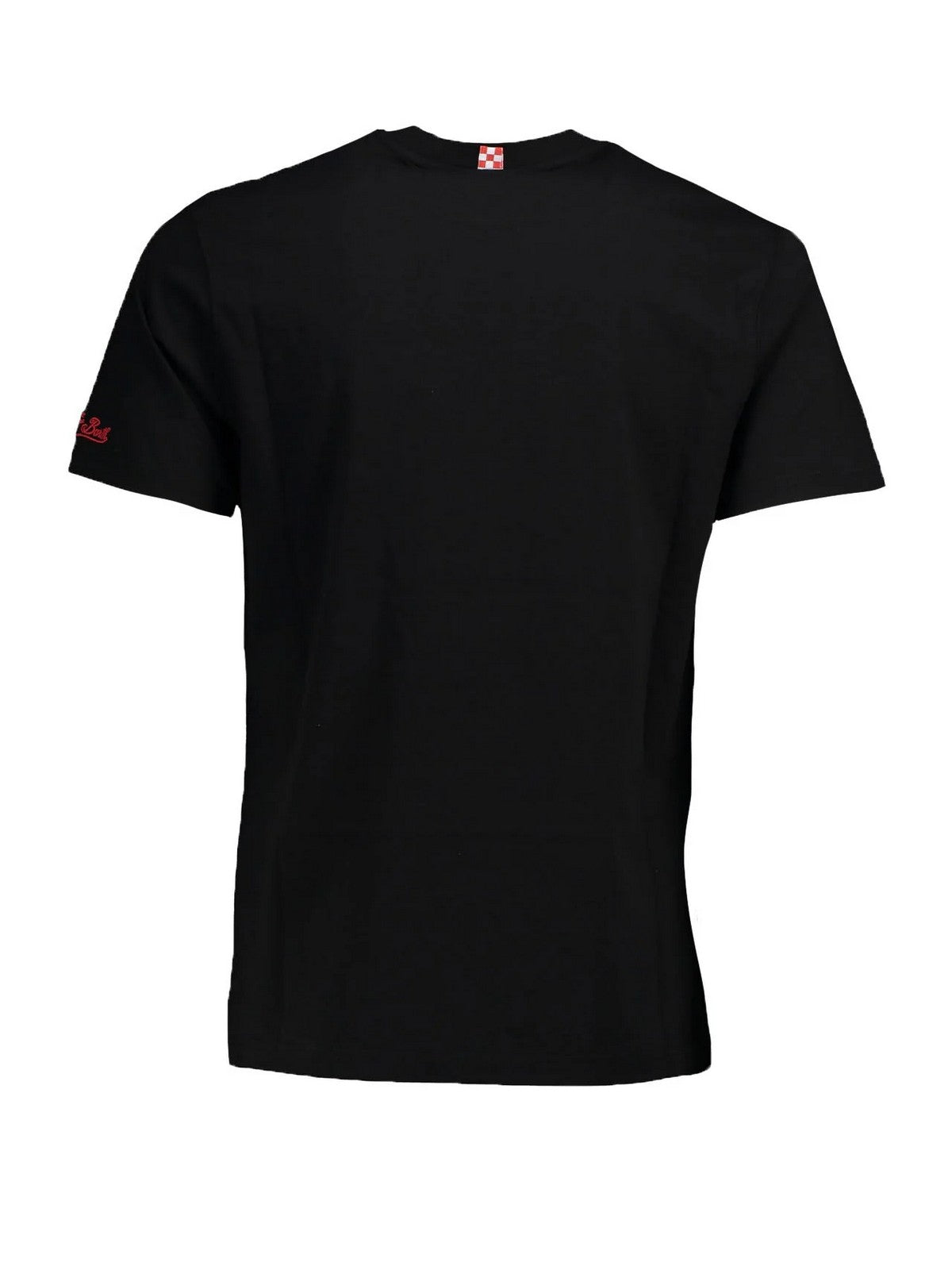 Camiseta MC2 Saint Barth y Pole para hombres de Echstasea 04292f Negro