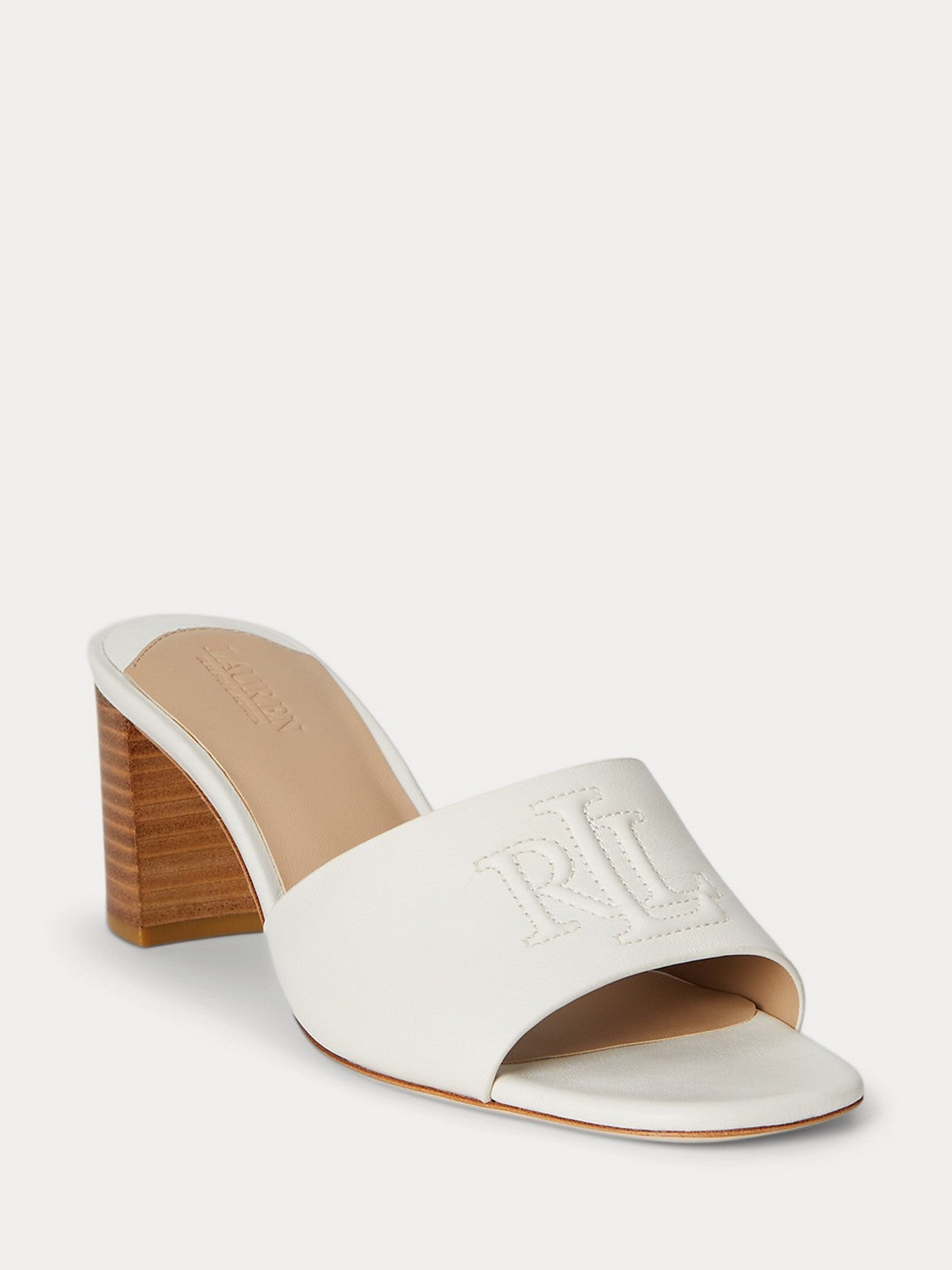 LAUREN RALPH LAUREN Sandalo Donna EVERLEY HEEL 802967764 001 SOFT WHITE