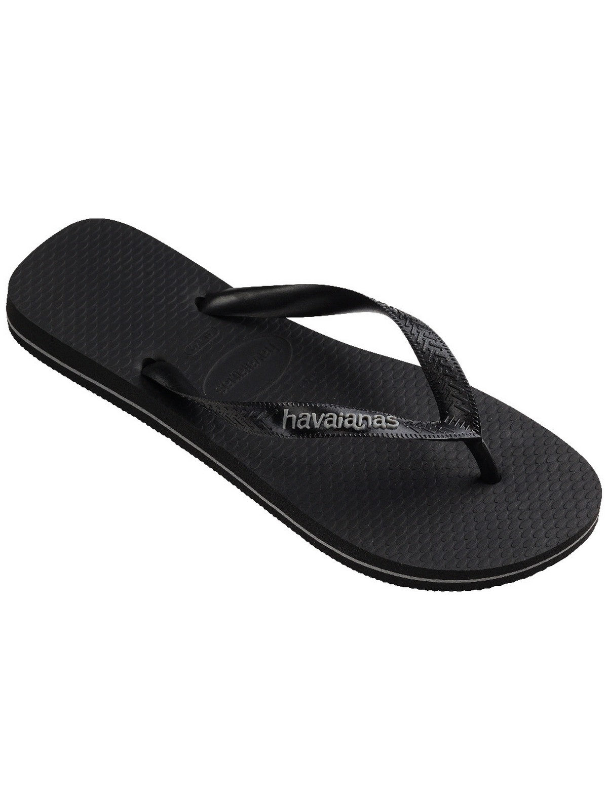 HAVAIANAS Infradito Uomo Hav. Top rubber Logo filette 4148756.0090 Nero gioboutiqueweb