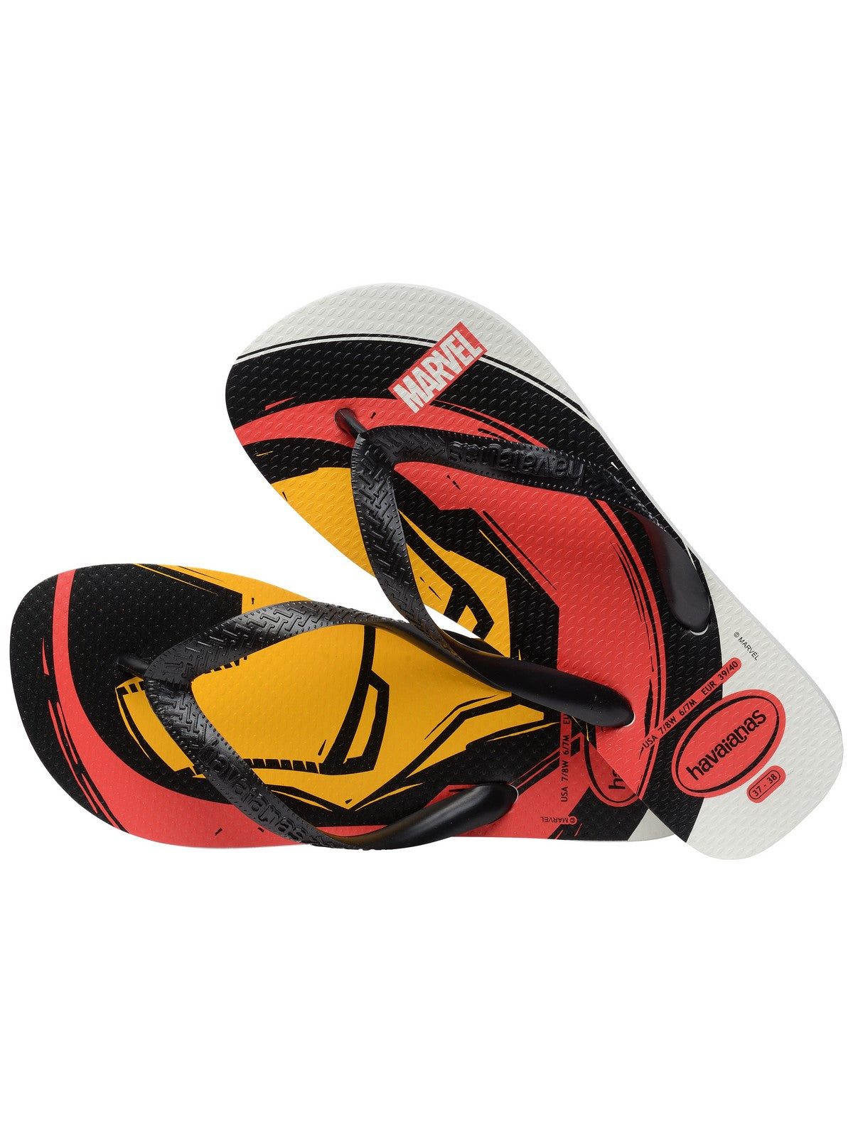 HAVAIANAS Infradito Uomo Hav. Top Marvel Logomania 4146953.0001 Bianco