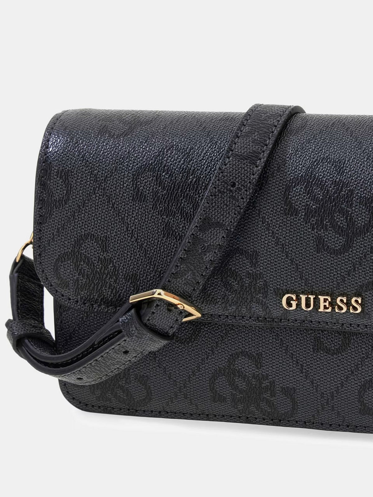 GUESS Borsa Donna SADIE FLAP SHOULDER BAG HWOS81 18190 CLO COAL LOGO