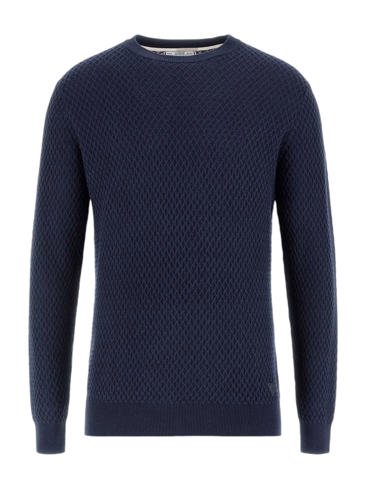 GUESS Maglione Uomo Davin Cn Ls Stitched M4YR05 Z3FB1 G7V2 Blu gioboutiqueweb