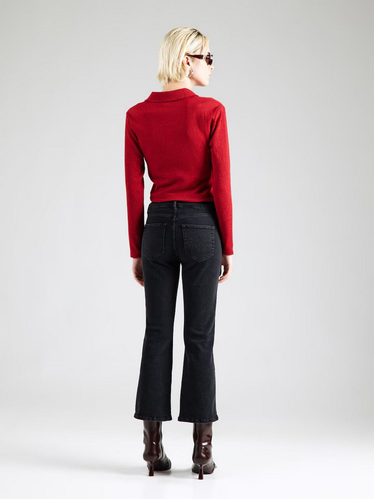 PINKO Damenjeans BRITNEY BOOTCUT 103860-A2QS PJ4 WASH BLACK DARK